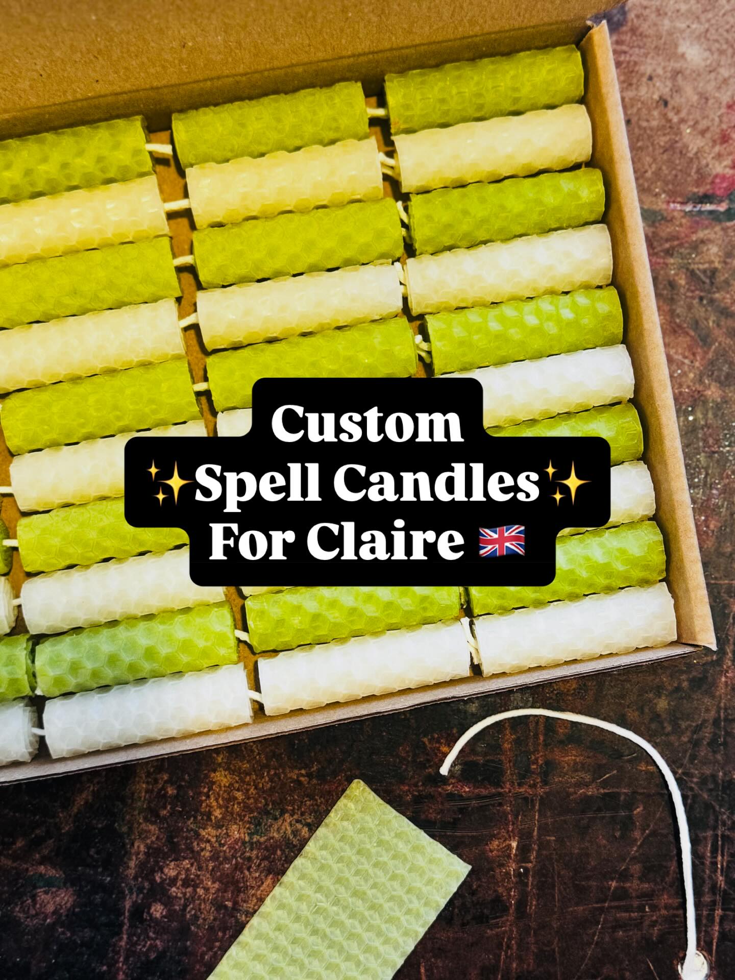 40 custom spell candles, hand-rolled just for Claire 🤍💚
20 white for clarity, cleansing and calm.
20 lime for growth, luck and fresh momentum.
All hand-rolled from British beeswax, cut, wicked and boxed by hand. Simple, intentional, and made to work beautifully together.
If you’re dreaming up a custom colour combo or a bulk order for ritual work, events or your shop, just drop us a message.
✨ Custom orders open
#phoenixcandlecompany #beeswaxcandles #handrolledcandles #spellcandles #witchcraftsupplies