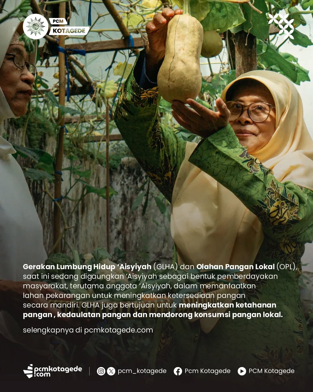 Kelompok Wanita Tani ‘Aisyiyah (KWTA) Berkah Lumintu Pimpinan Ranting ‘Aisyiyah (PRA) Prenggan bertekad untuk terus melakukan inovasi dan berkontribusi lebih besar lagi demi kemaslahatan umat dan bangsa, terutama dalam bidang ketahanan pangan dan kemandirian ekonomi di masyarakat.
#pcmkotagede #muhammadiyah #kotagedecup #aisyiyah #praprenggan pcakotagede