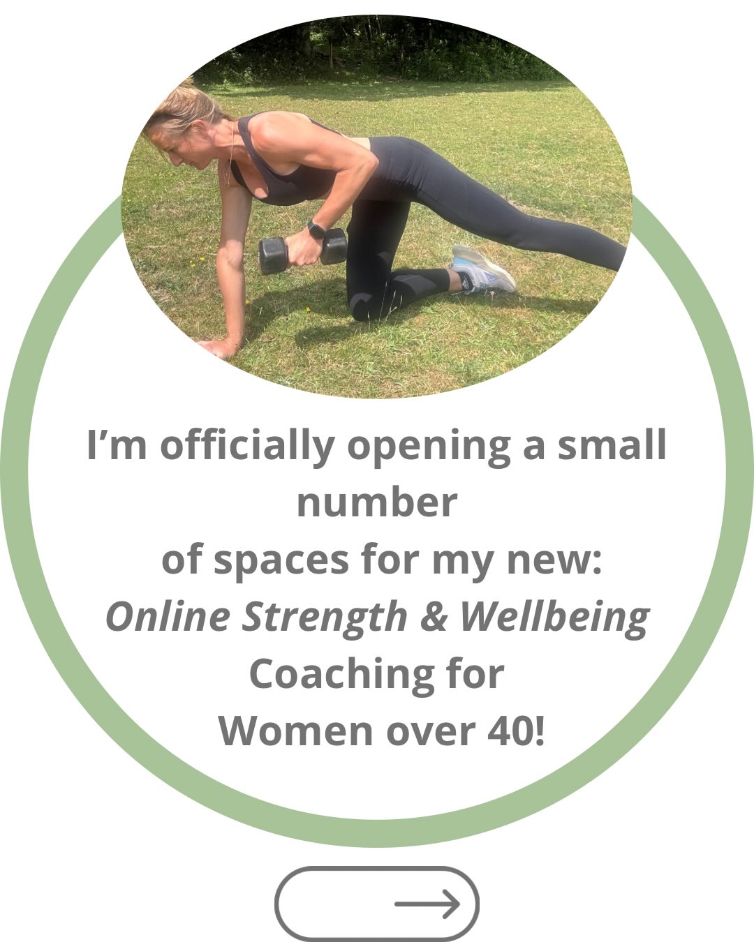Calling all women over 40! Guys feel free to also get in touch💪🏻
#womensfitnesscoach #womensfitness #onlinepersonaltraining #outdoorfitness #fitnessover40
