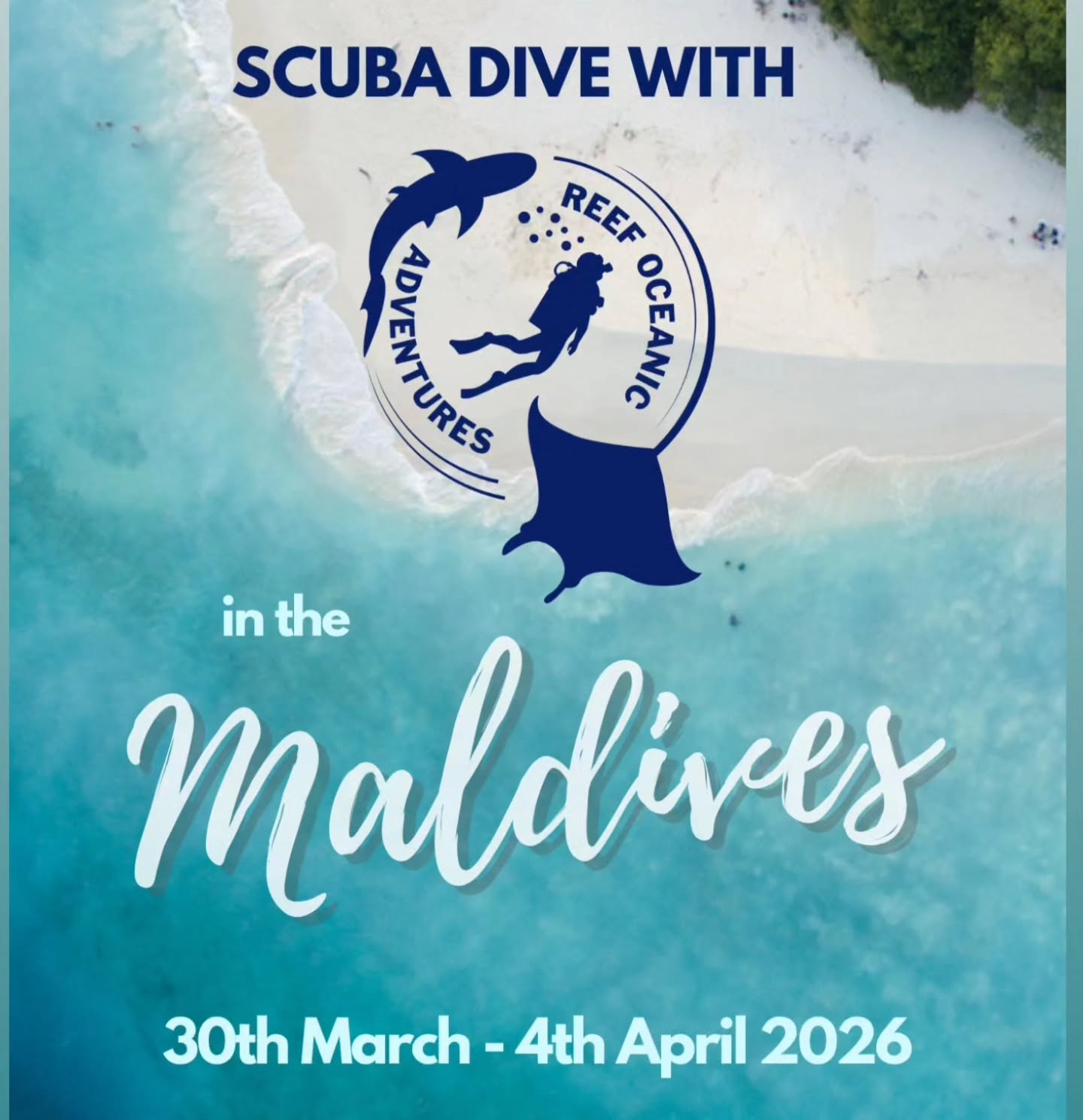 🌊🐠 Scuba Diving trip to Ukulhas, Maldives with Reef Oceanic Adventures 🐠🌊
Hey dive buddies! Exciting news: we’re heading to Ukulhas, North Ari Atoll for an epic scuba diving getaway 🏝️
📅 Dates: 30th March – 4th April (5N/6D)
📍 Destination: Ukulhas, Maldives.
Famous for its accessibility to amazing dive sites, turquoise waters, white sandy beaches, and vibrant marine life
Here’s what’s in store:
- 🤿 Get Certified! – Open Water and Advanced Open water courses available for beginners
- 🐟 Fun Dives – For certified divers, explore stunning reefs & marine life
- 🌅 Sunset beach walks & island chill time
- 🍹 Great food, good company & unforgettable memories
Whether you’re starting your scuba journey or already certified, this trip has something for everyone. 💙
Please confirm your spot so we can finalize logistics and make this adventure happen! 🚤✨