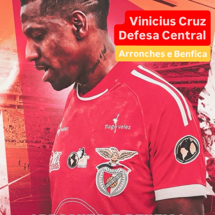 🐺Vinicius Cruz, experienced central back, signed for Arronches e Benfica. Go Vinicius ⭐️ #movingfoward