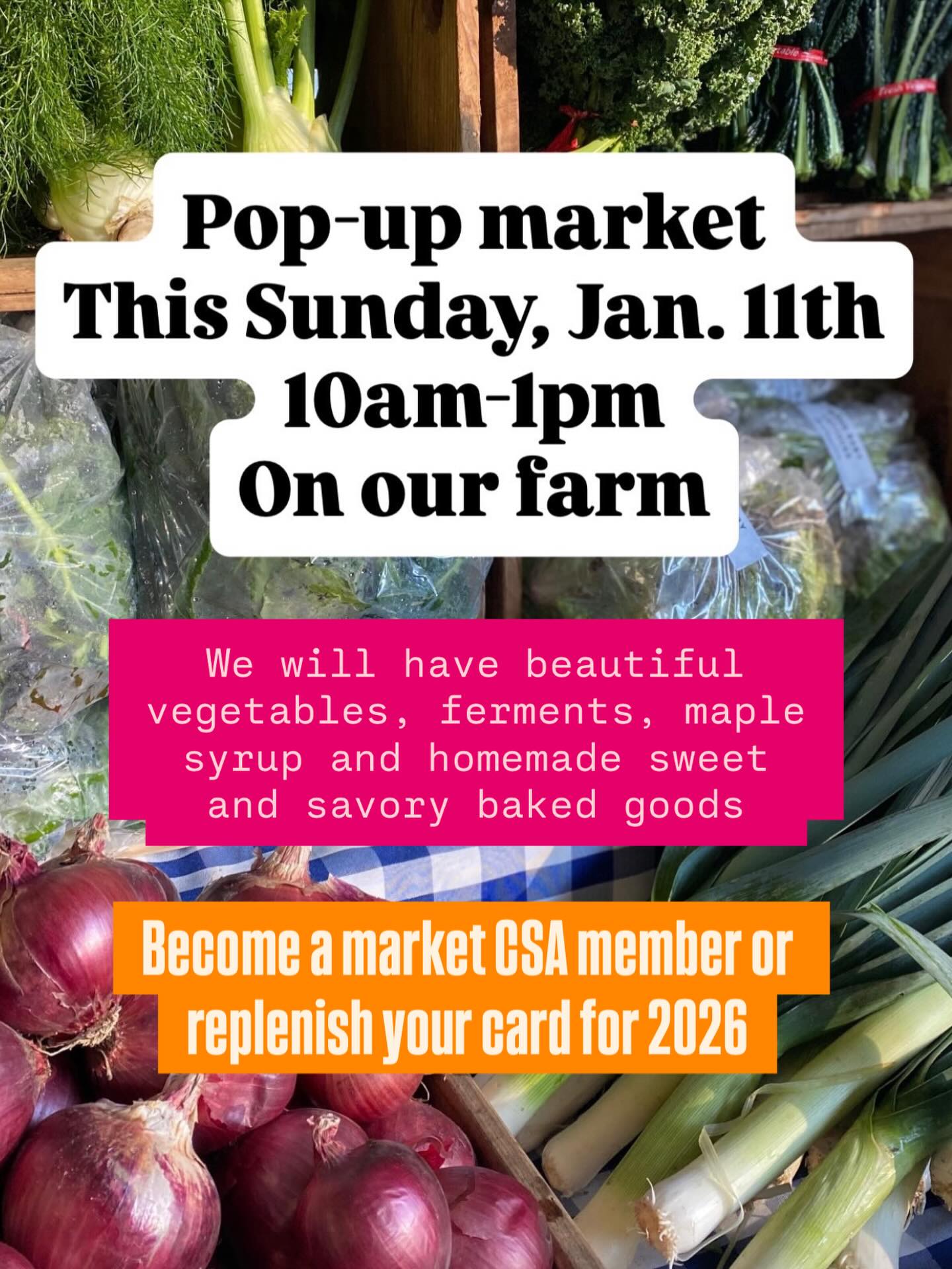 See you this Sunday at our farm! Enter Slice of Heaven Farm in your gps for directions.