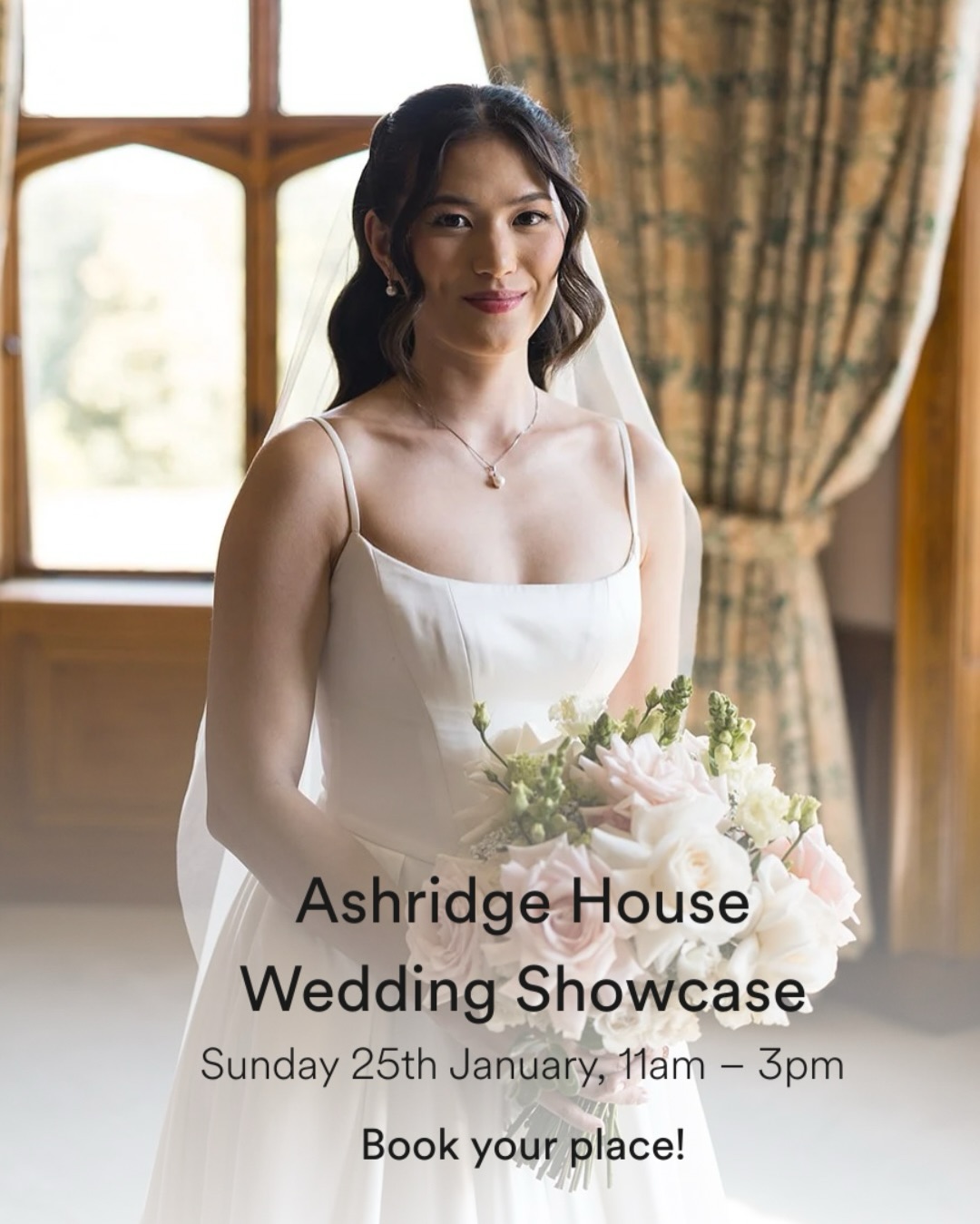 I am exhibiting at the Ashridge House Wedding Showcase 🤍
A truly breathtaking venue and the perfect place to start planning your wedding!
Come and meet me in person and secure your bridal hair and makeup
Limited spaces available so book your spot now