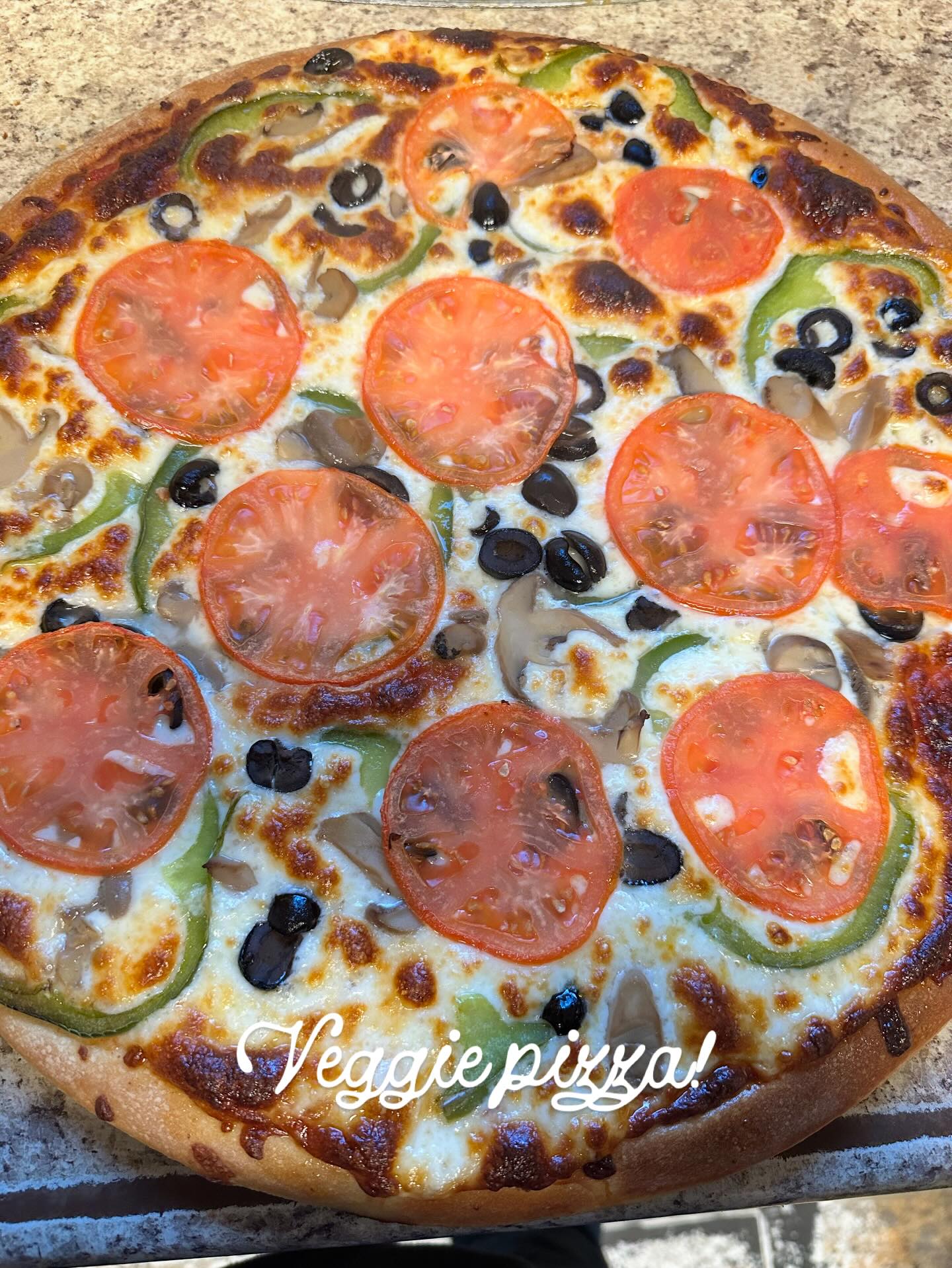 Veggie pizza!