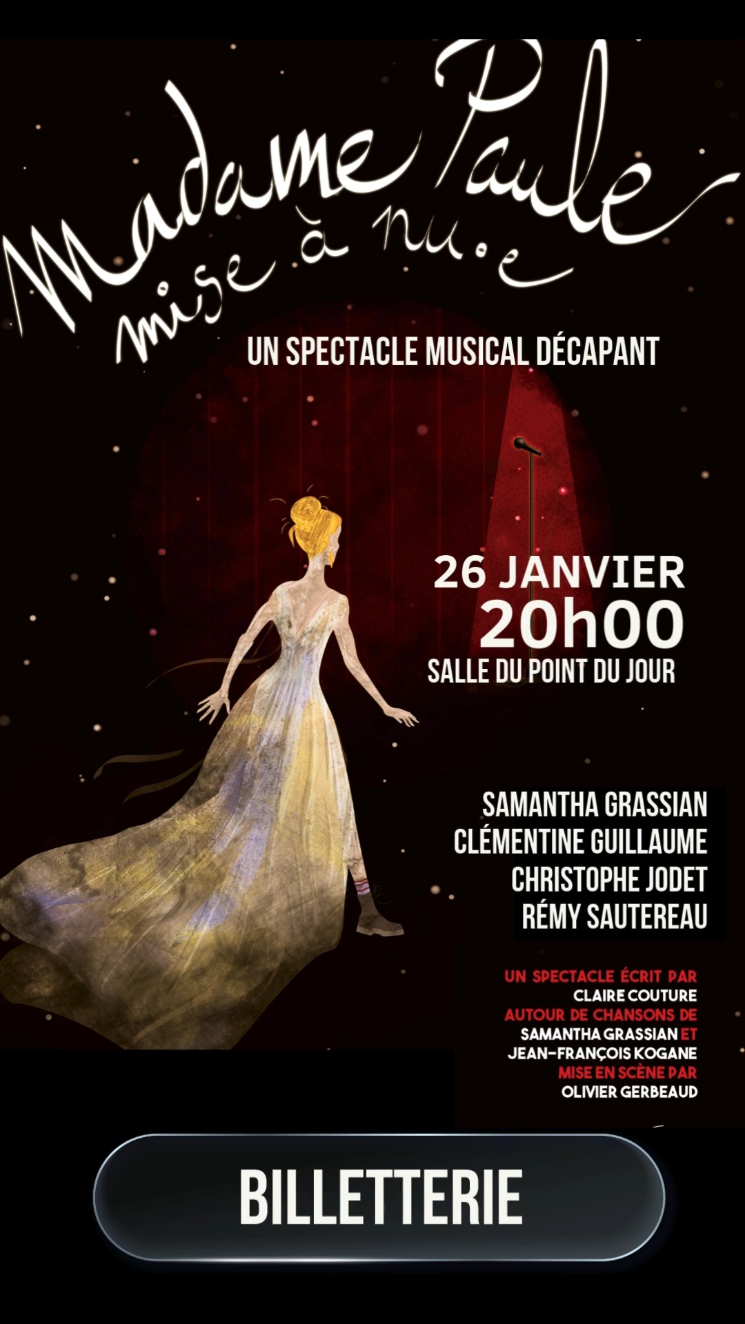 Retrouvez Madame Paule et ses Domovoï le 26 janvier prochain.
LINK BILLETTERIE IN BIO ✨
#spectaclemusical #chanson #livemusic #theatre #spectaclevivant