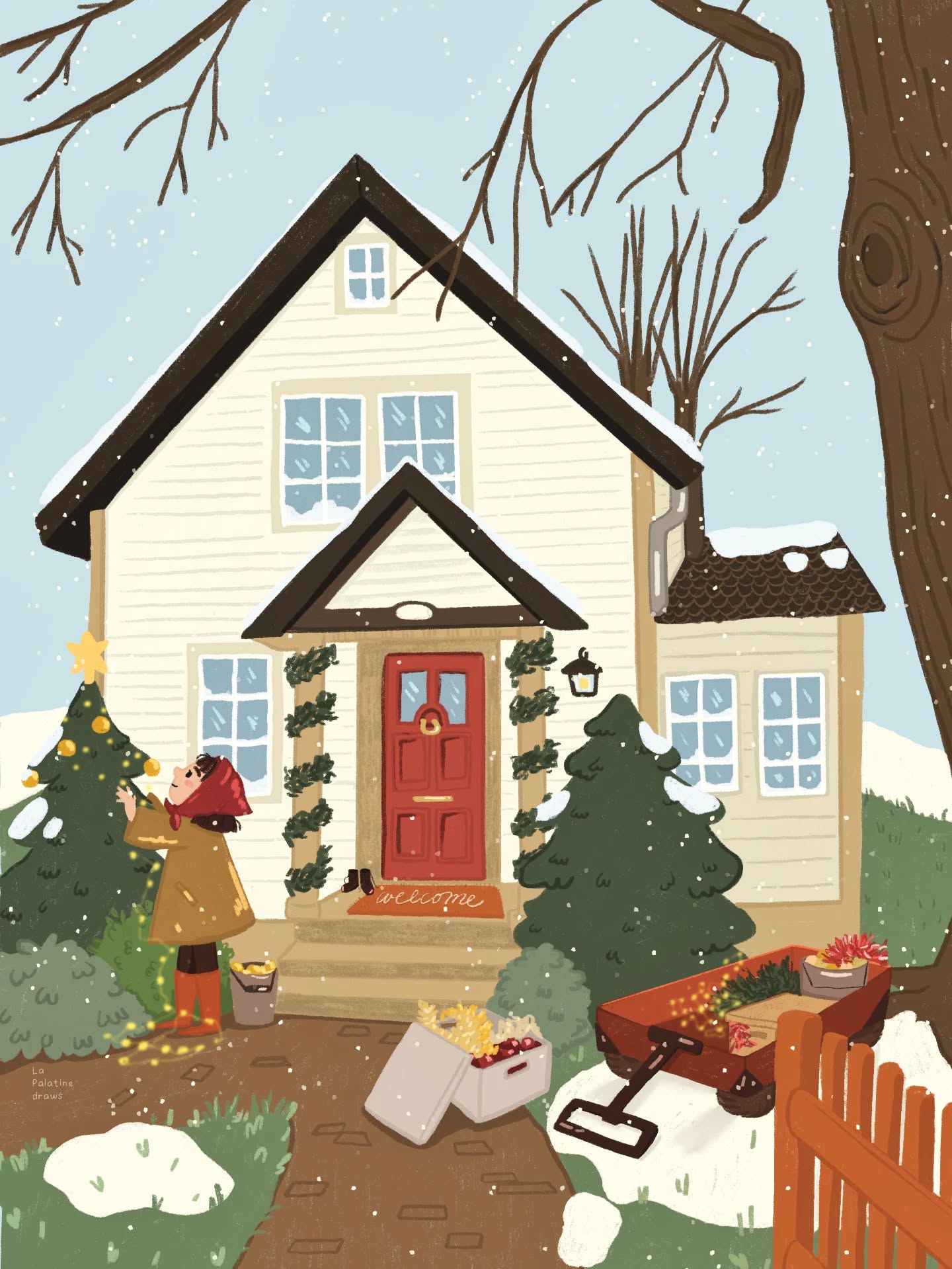 Janvier 🌬️❄️ Qui a déjà retiré son sapin ? 🥲
#lapalatinedraws #lapalatineboutique #lapalatine #versailles #yvelines