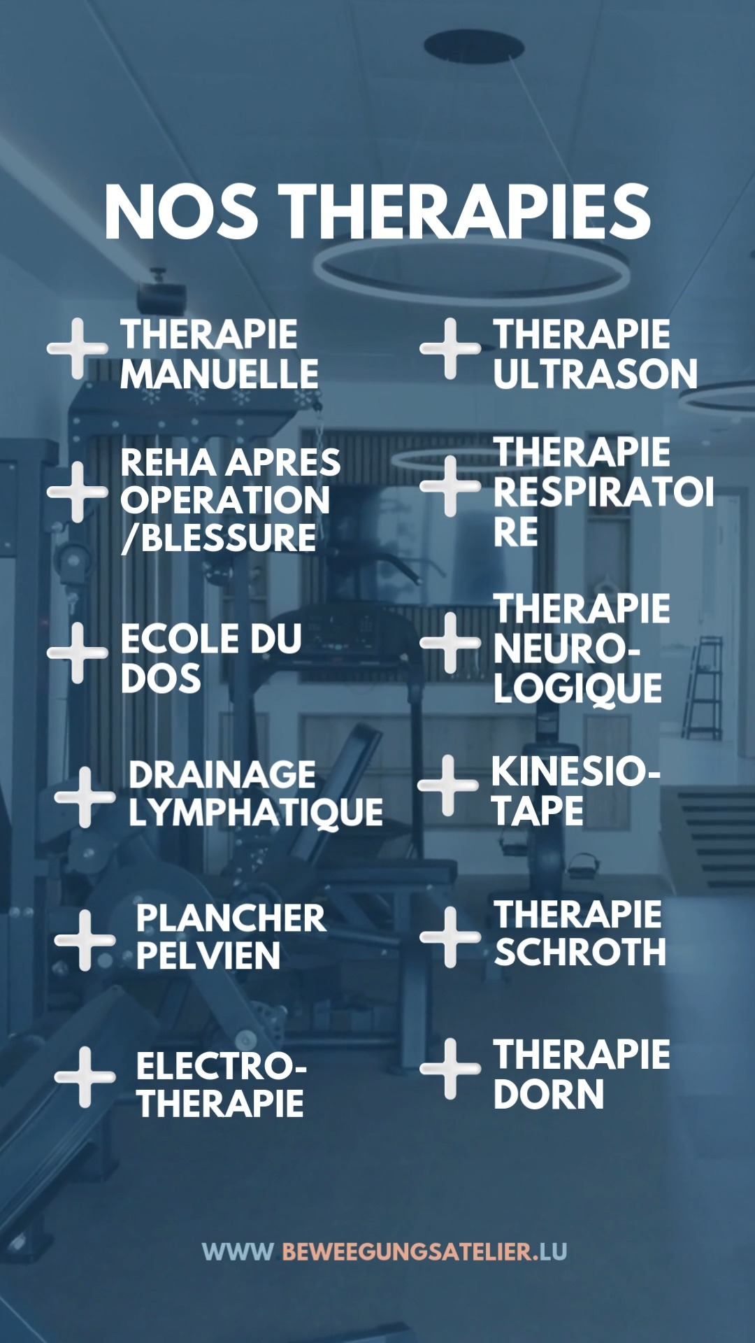 LU: ✨ Entdeck eis Therapien fir Kanner & Erwuessener 💆♀️💪👧🧑🦱
👉 Méi Info: www.beweegungsatelier.lu
🌐
FR: ✨ Découvrez nos thérapies pour enfants & adultes 💆♀️💪👧🧑🦱
👉 Plus d’infos : www.beweegungsatelier.lu
🌐