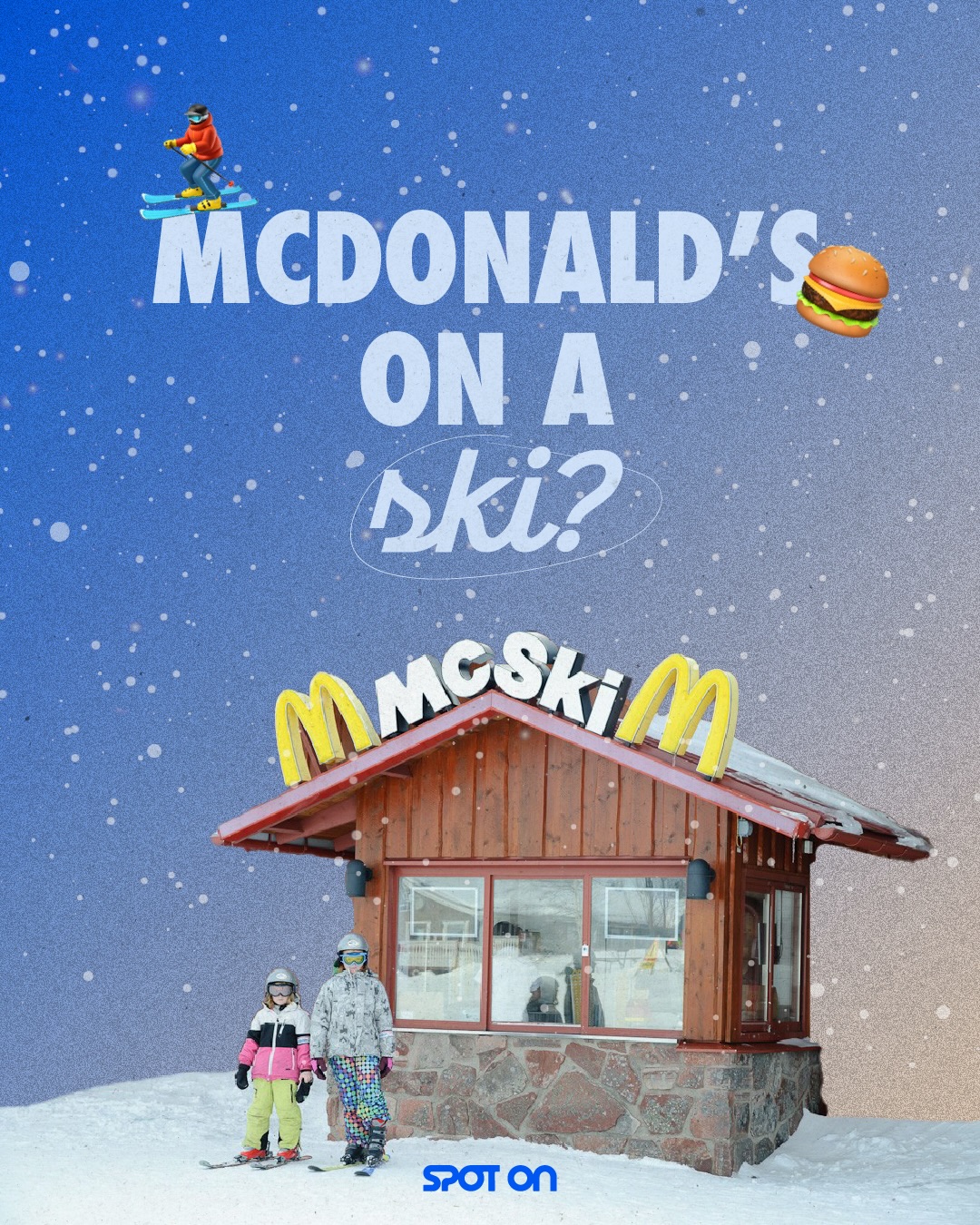 McDonald’s on a ski? ⛷️🍔
Sí, existe, en Suecia hay un McDonald’s al que llegas esquiando, sin quitarte los esquís y sin romper el plan. Se llama McSki y es el ejemplo perfecto de cómo una marca puede adaptarse sin forzar nada 🤌🏻
Esto es capacidad de adaptación de la marca bien hecha, no interrumpe la experiencia, se suma a ella 🫰🏻
Las marcas que conectan de verdad son las que saben estar donde está su gente, incluso en la nieve
¿Lo probarías? 👀