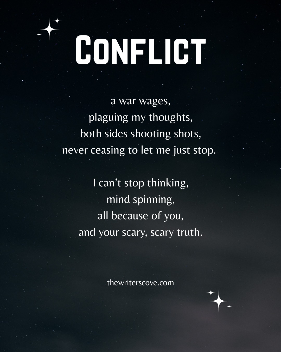 An original poem about the internal conflict a person can have about another about a truth that maybe they don't want to admit.