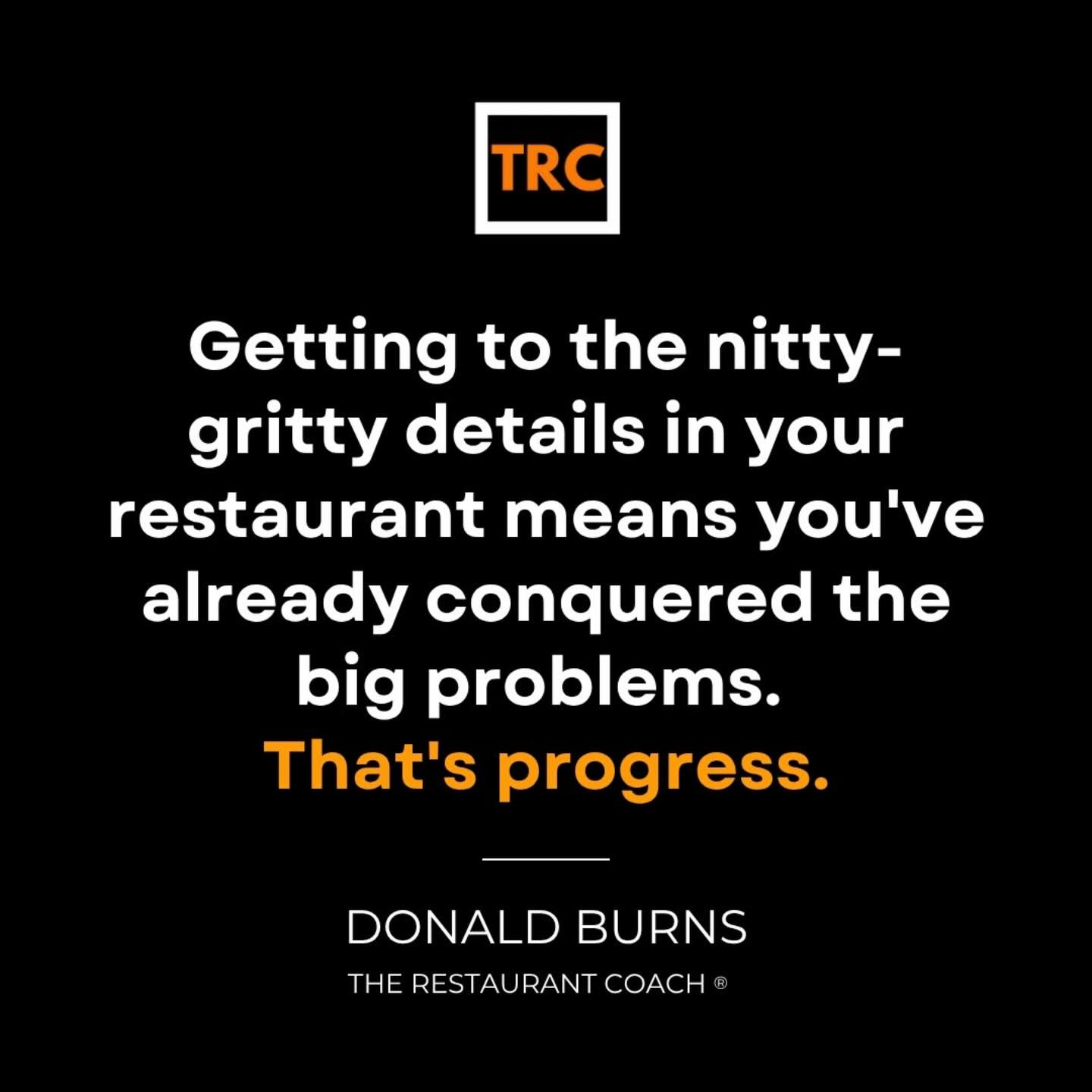 Getting to the nitty-gritty details in your restaurant means you’ve already conquered the big problems - that’s progress 🎯
If you’re stressing about whether napkins should be folded a specific way or debating the exact placement of condiments, congratulations - you’re no longer fighting for survival. You’ve solved the major issues that kill most restaurants.
Most owners are still dealing with massive problems: unreliable staff, hemorrhaging money, inconsistent food quality, toxic culture, and zero systems. They’d love to be worried about small details because that would mean everything else is actually working.
When you’re optimizing minor details, it’s a sign you’ve built solid fundamentals. Your team shows up. Your costs are under control. Your systems function. Your culture is stable. Now you get to focus on polish and refinement instead of constantly firefighting disasters.
Don’t dismiss this as perfectionism or nitpicking - this is what operational excellence looks like. The best restaurants in the world obsess over tiny details because they’ve already mastered everything else. Those details are what separate good from great.
The fact that you’re even thinking about optimizing small things means you’re no longer in survival mode. That’s real progress, even if it doesn’t feel dramatic. You’ve climbed out of the chaos and now you’re building something truly excellent.
Celebrate reaching the point where details matter. Most restaurants never get there.
What detail are you currently perfecting? Share below �👇
#RestaurantExcellence #Progress #Operations