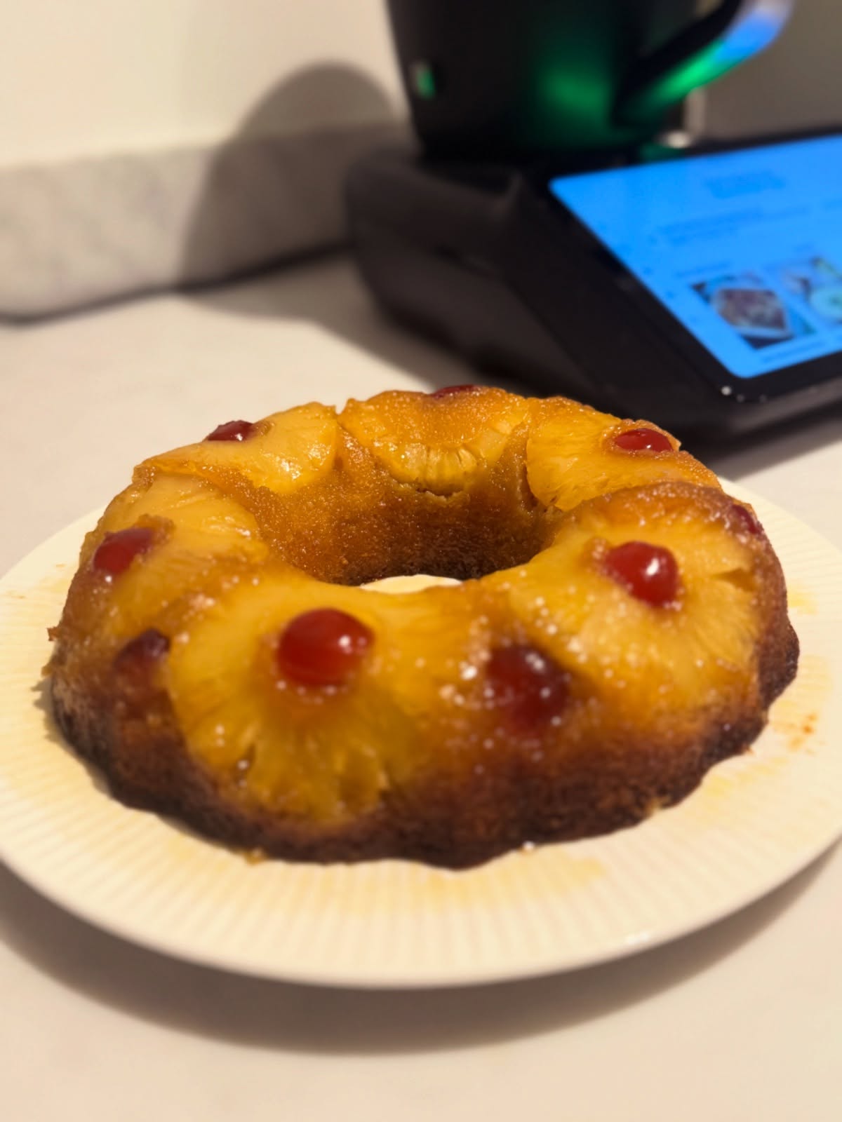 🍍Pineapple upside down cake 🍍 delicious Saturday treat! #thermomix #cookidoo #thermomixuk #thermomixjersey #pineapplecake