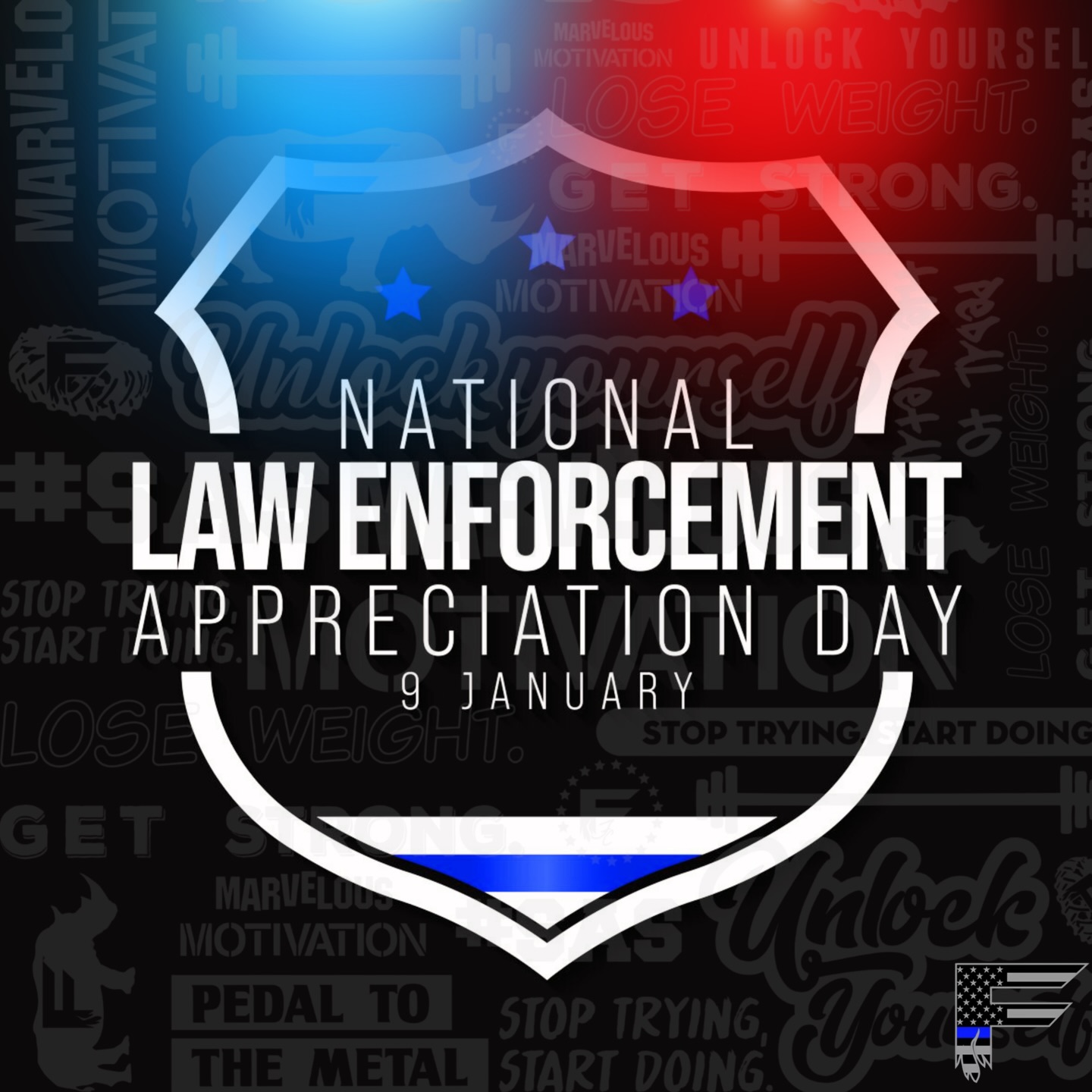🚔 NATIONAL LAW ENFORCEMENT APPRECIATION DAY 🇺🇸
Today we proudly honor the men and women who serve, protect, and keep our communities safe — thank you for your commitment, courage, and sacrifice.
DID YOU KNOW?
FIRE proudly offers 20% OFF membership rates for Law Enforcement as our way of saying THANK YOU.🙏
Your strength protects our community — let us help strengthen you. 💪
30 DAY FREE TRIAL: https://www.firefitnesscamp.com/freemonth
