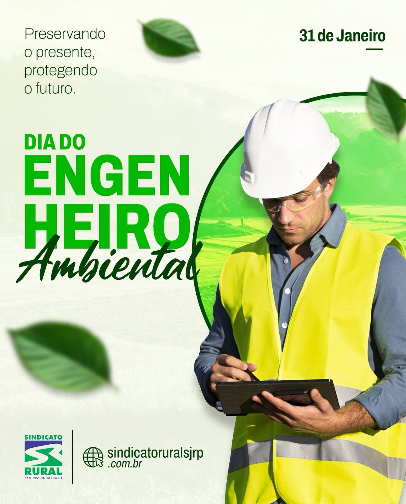 Com conhecimento técnico, responsabilidade e visão de futuro, esses profissionais contribuem para práticas mais sustentáveis no campo, auxiliando produtores rurais a produzir com eficiência, respeito ao meio ambiente e conformidade com a legislação.
Valorizar o trabalho do engenheiro ambiental é fortalecer um agro moderno, consciente e preparado para as próximas gerações.
Telefone: (17) 3232-5115⠀
Site: www.sindicatoruralsjrp.com.br
#SindicatoRuralSJRioPreto #DiaDoEngenheiroAmbiental #AgroBrasil #SãoJoséDoRioPreto