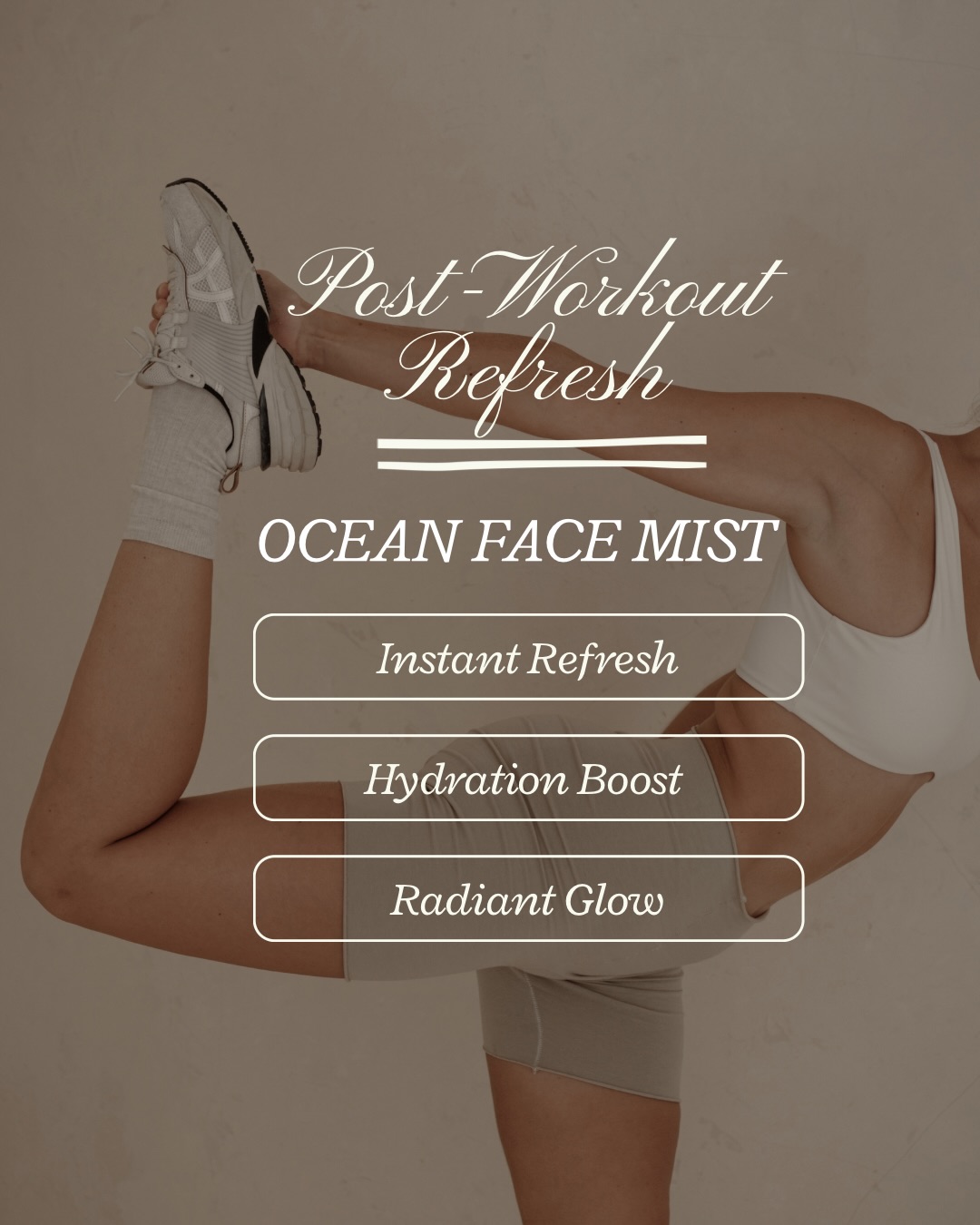 Post-workout Glow ✨
Keeping it cute and hydrated with our Ocean Face Mist. There’s nothing like the feeling of cold mist on your skin after an amazing workout. 🧘♀️ It’s giving fresh, it’s giving dewy, it’s giving that girl 🤍
#pilates #workout #postworkout #skincare #beauty