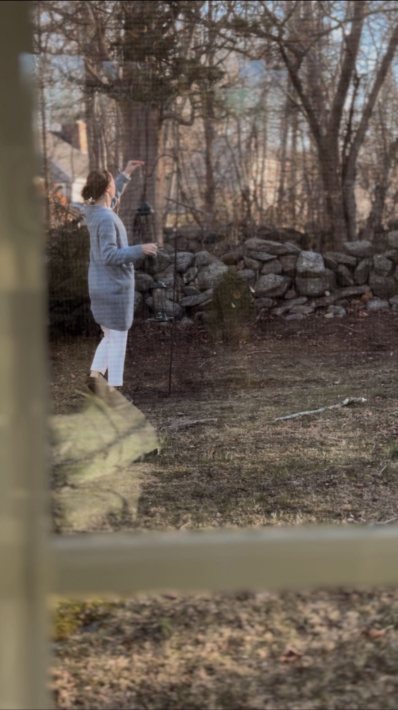Starting the day with a cup of hot water, a sun room refresh from the night before, and filling up the bird feeders so I can enjoy when I need a little screen break.