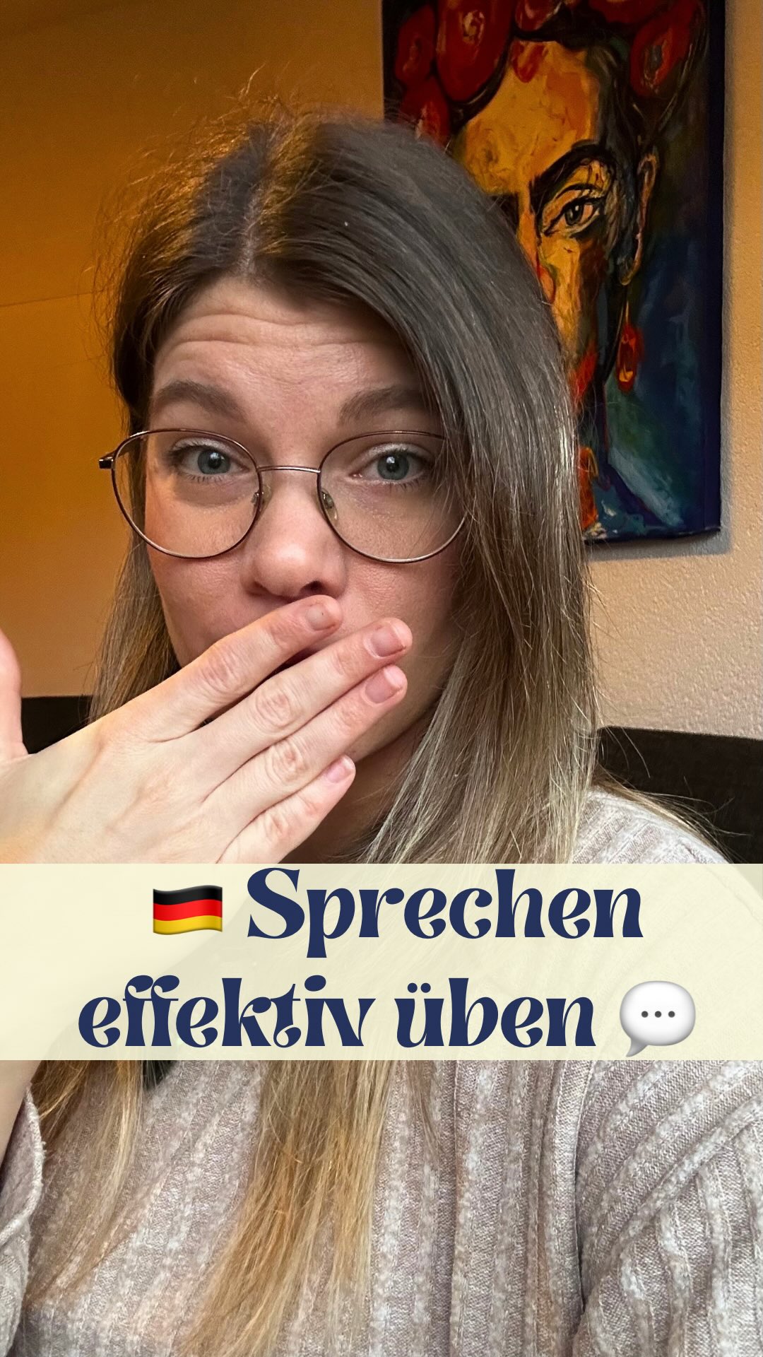 Deshalb reicht „Nur sprechen üben“ bei vielen Deutschlernenden nicht! 🗣️❌
Wenn du auf Deutsch wirklich sicher sprechen willst, brauchst du die richtigen Werkzeuge:
🧠 den passenden Wortschatz
✅ die korrekte Grammatik
Und genau deshalb kombinieren wir in meinem Kurs B2+ PROFI alles:
📘 Du lernst Grammatik & Wortschatz
🎯 Du trainierst Hören, Lesen, Schreiben und Sprechen
📚 Mit System, Klarheit und Struktur
Und das Beste?
👉 In der Intensiv-Option kannst du in den nächsten 6 Monaten jede Woche mit mir im Live-Unterricht das Sprechen üben! 💬
Durch diese regelmäßige Übung wirst du Blockaden auflösen und endlich frei sprechen! Und durch die Kombination mit Wortschatz und Grammatik wirst du dabei endlich sicher werden – Schritt für Schritt! 💬✨
📩 Kommentiere PROFI und ich schicke dir den Link zur Anmeldung!
Liebe Grüße
Deine Deutschlehrerin
Verenita
🖤❤️💛
#deutschlernen #deutschb2 #deutschunterricht #deutschc1 #deutschkurs