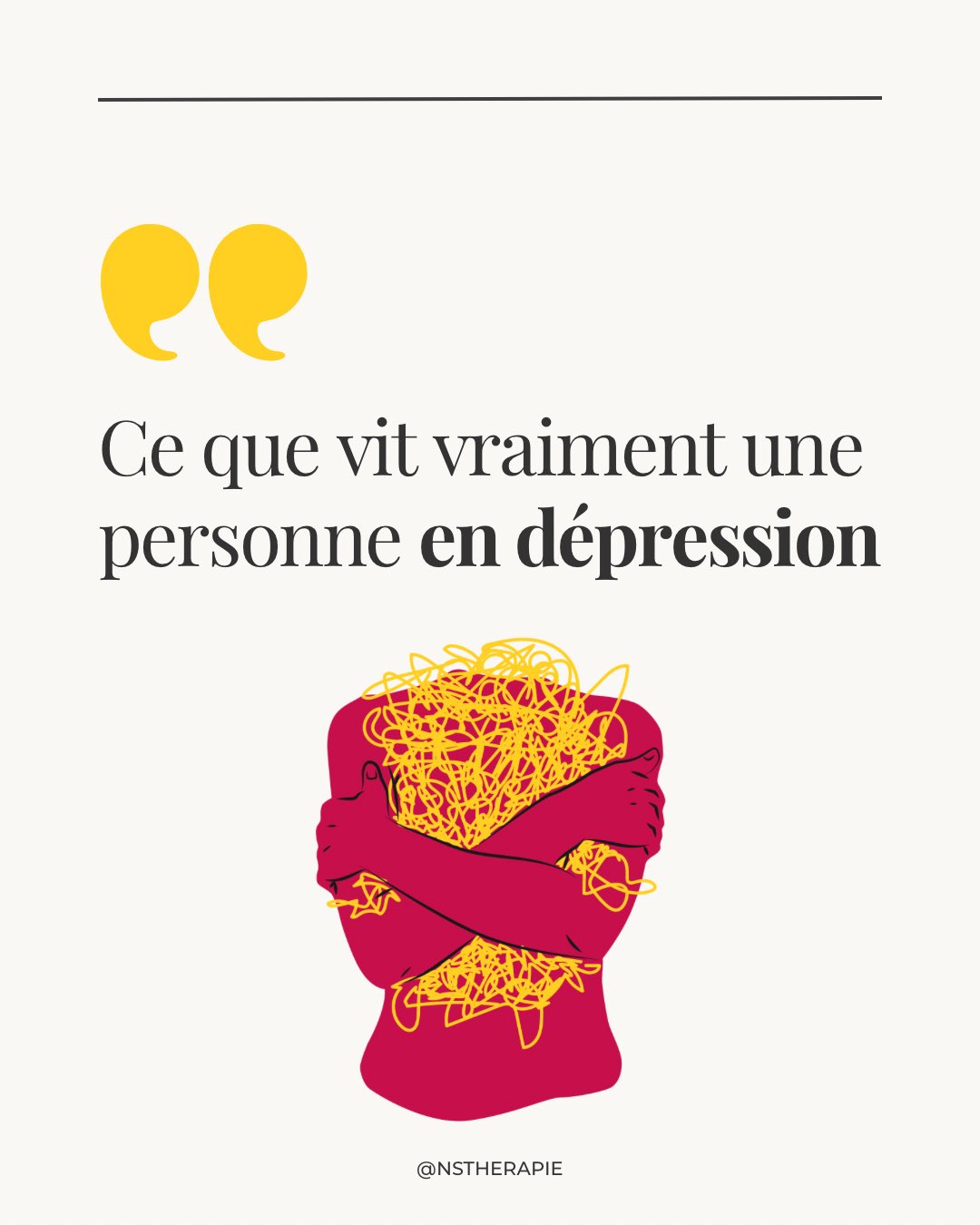 La dépression ne se résume pas à une émotion.
C’est une souffrance psychique globale qui touche le corps, les pensées, les émotions et le lien aux autres.
Ce qui la rend si douloureuse,
c’est souvent l’incompréhension qu’elle suscite.
Chez les autres… et parfois chez soi.
Comprendre la dépression,
ce n’est pas excuser, minimiser ou dramatiser.
C’est changer de regard :
passer du jugement à l’écoute,
de l’injonction à la présence.
Si tu te reconnais dans ces mots,
ou si quelqu’un que tu aimes traverse cela,
sache que tu n’es pas seul(e)
et que l’aide fait partie du chemin.
🤍