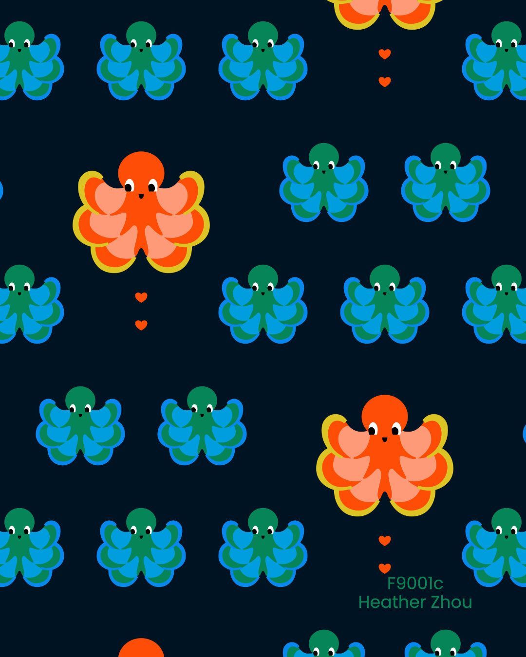 Happy swimming 😁 🖤 🐙
.
.
.
#patterndesign #surfacedesign #artlicensing #artcollaboration #textiledesign