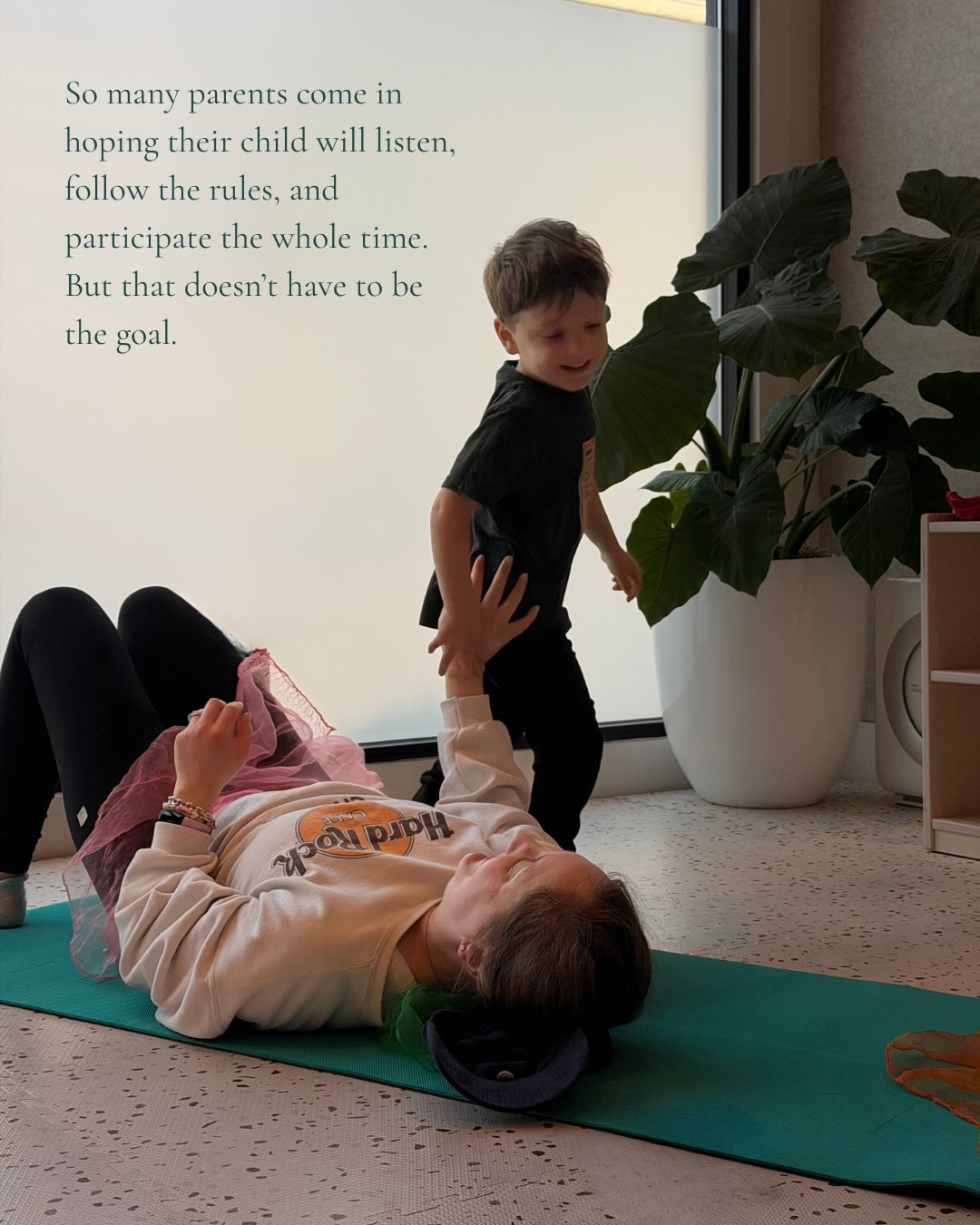 The goal of family yoga?
โจ A stress-free class. โจ
Parent/child yoga is meant to be fun and carefreeโfor everyone.
But then class startsโฆ and your child takes off running, testing boundaries, seeing what they can get away with. You give the look. You ask them to sit back down.
And suddenly?
Youโve handed them a button to push and a rule to break.
Now everyone else is participating, your child is doing the exact opposite, and what was supposed to be joyful turns into a power struggle. No one is having fun. Anyone else? ๐โโ๏ธ
So many parents come in hoping their child will listen, follow the rules, and participate the whole time.
But that doesnโt have to be the goal.
At True Roots Family Yoga, we donโt expect children to listen and participate every. single. time. We see behavior as communication.
Running around? Thatโs informationโbig energy that needs bigger movement.
Not wanting to try a pose? Thatโs a cueโthey may need to see that itโs safe to see you try, wobble, fail, and try again.
Family yoga isnโt about control.
Itโs about connection, regulation, and meeting children and families exactly where they are.
โจ Wiggles and giggles encouraged. โจ
๐ If youโre ready for a family yoga class that feels supportive instead of stressful, come join us.
๐ Drop a ๐ in the comments or DM us โFAMILYโ to learn more and save your spot.
#familyyoga #kidsyoga #connection #sanfrancisco #family truerootsfamilyyoga