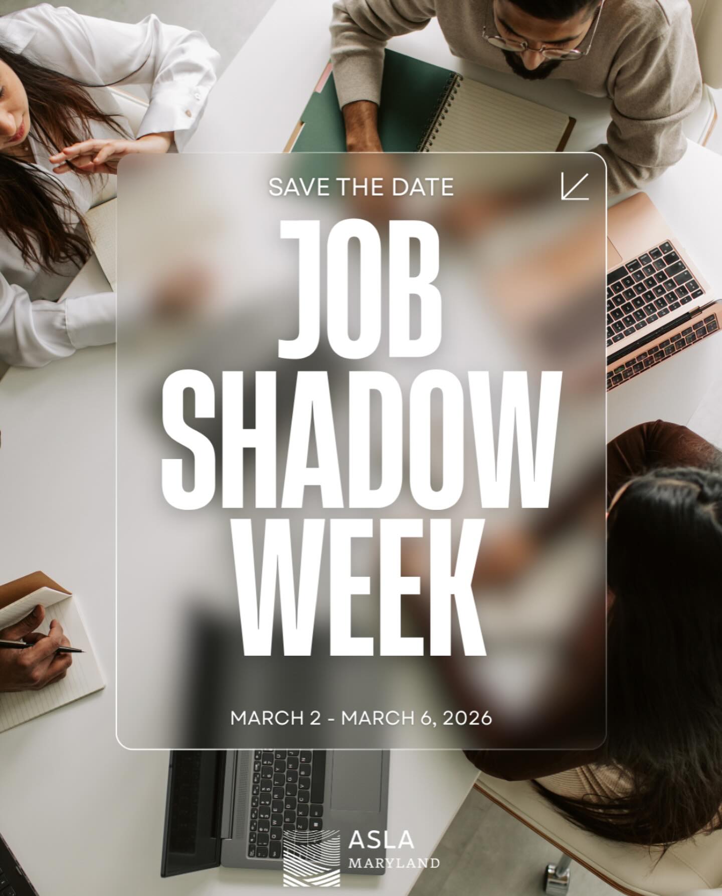 Job Shadow Week is returning March 2-6!
We’re inviting landscape architecture firms and agencies to host students for a behind-the-scenes look at a day in the profession.
Interested in participating? Visit the link in our bio to learn more and register. Firm and Agency Registration closes on January 30th.
#JobShadowWeek #LandscapeArchitecture #MDASLA