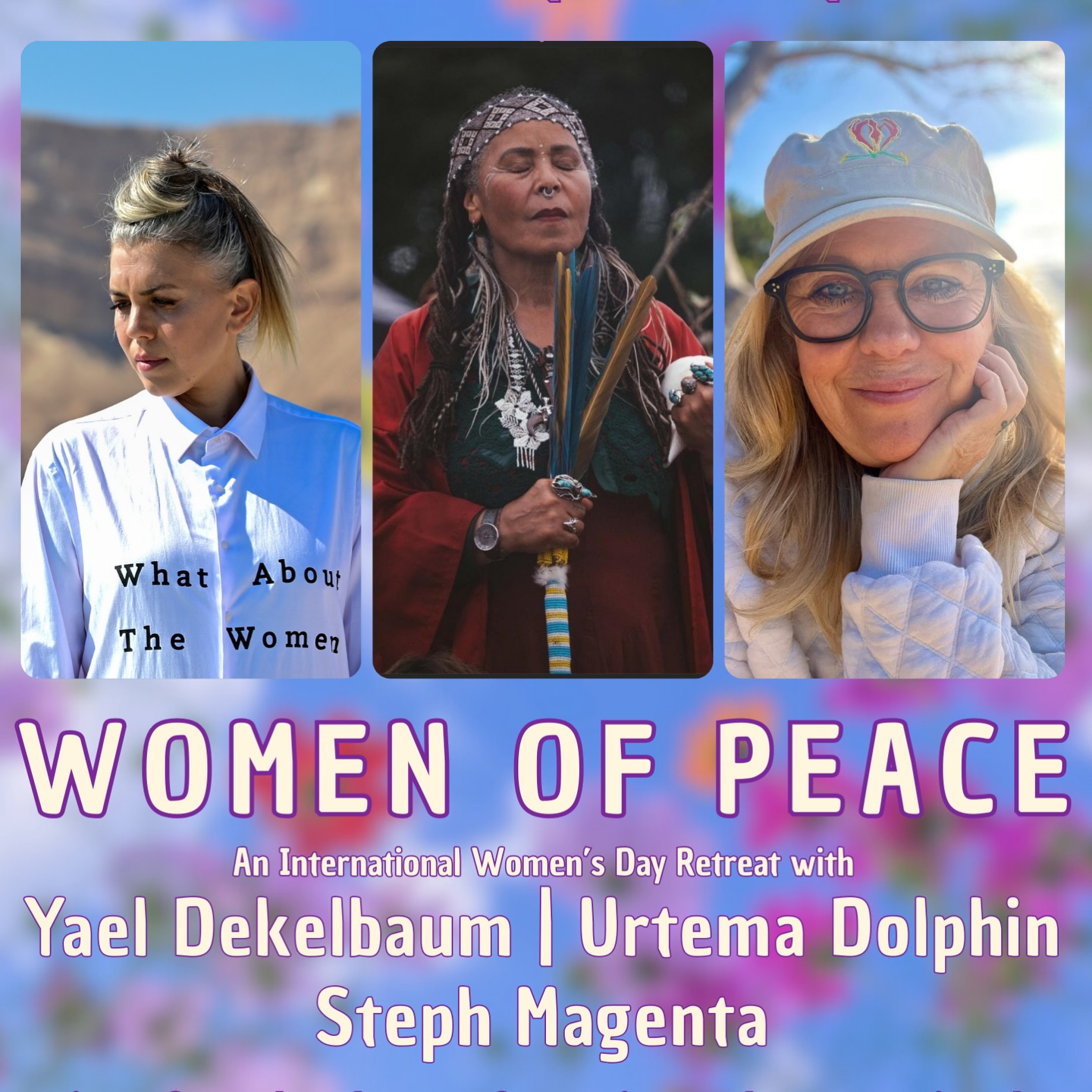 Join us for a deeply transformative and empowering day dedicated to global sisterhood and collective healing. This retreat is a call to solidarity, a celebration of women’s voices, and a collective prayer for freedom and equality for all women around the world.
We are welcoming a very special guest, platinum award winning musician and leading advocate for women’s rights across cultures and continents, @yael_deckelbaum.
Her powerful voice has inspired millions worldwide. Her viral anthem, “Prayer of the Mothers”, has become a symbol of unity and hope.
From her early days as a singer songwriter to her current role as a leading advocate for women’s rights, Yael’s music continues to break barriers and ignite change, uniting voices and hearts across cultures and continents.
Alongside Yael, we see the return of our sacred Elder. @urtema_dolphin whom will journey us through a grounding & heart opening cacao journey.
Aand for the first time, I wholeheartedly welcome my dear friend @sevendirectionsbreathwork (Steph) wh not only creates amazing breathwork circles, but has such integrity for advocating equity and safety in all she practices.
We have such an incredible powerhouse of women!
Join us for this very special and unique day! 💜🙏🏻🤍
#internationalwomensday #2026 #celebration #womenoftheworld #unite #mayallwomenbefree #prayerforhunanity #reclaimingourvoice #weareone