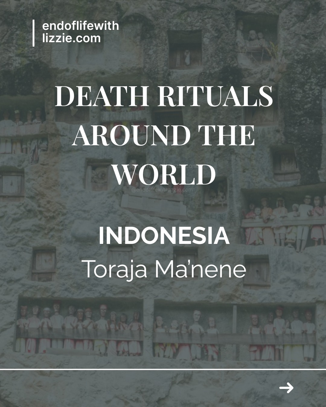 In Torajan culture, death is not a rupture, it is a change in relationship.
Ma’nene is a ritual of ongoing care, where love does not end at the last breath. Ancestors are tended to, remembered, spoken to, and welcomed back into family life - sometimes years or decades after death.
This is not about shock or spectacle.
It is about belonging.
About memory as responsibility.
About grief being allowed to move at its own pace.
What might change for us if we didn’t rush grief away? If care didn’t have an expiry date? If love was allowed to keep showing up?
#DeathRituals
#ContinuingBonds
#GriefEducation
#EndOfLifeCare
#LoveBeyondDeath