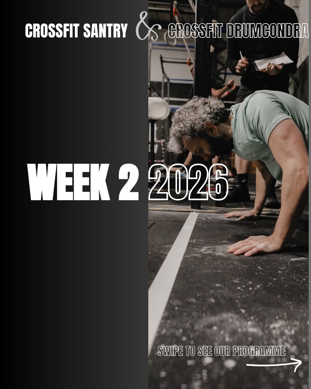 🗓️ WEEK TWO - 2026 🗓️
First week done, time to reset & go again 💪
Like the look of our programming? 👀
Strength days. Team workouts. Fitness racing.
Real training for real people — coached properly, scaled intelligently, and built to make you better week after week.
This is what training with the Tribe looks like.
No guesswork. No fluff. Just quality programming and a class atmosphere that keeps you coming back.
💥 Free trial available
Come experience it for yourself.
📍 CrossFit Santry
Unit 9C, Santry Hall Industrial Estate, D09 X63C
📍 CrossFit Drumcondra
3A St George’s Avenue, Drumcondra, D03 RH36
Click the link in our bio to book your free trial and come train with us. 👊
#TrainWithTheTribe #TheCoachingGym #CrossFit