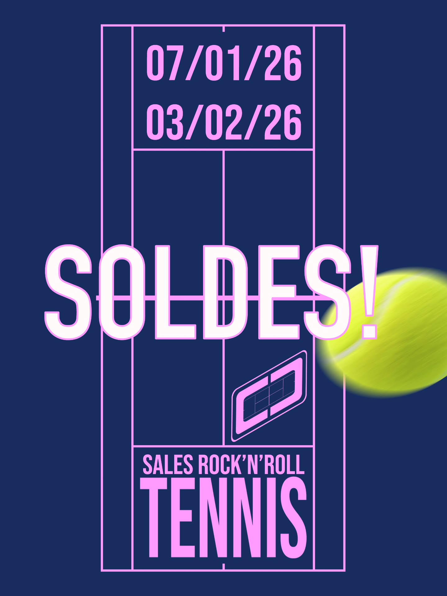 🚨🎾// SOLDES ROCK'N'ROLL ! //🎸🚨
DU 7/01/2026 AU 3/02/2026, RETROUVEZ UNE LARGE SÉLECTION DE PRODUITS TECHNIQUES CENTRE COURT À PRIX (TOTALEMENT) BARRÉS !
DE 30% À 50% DE REMISE !
C'EST LE MOMENT D'OPTER POUR UN TOTAL LOOK ROCK ET REBELLE, ET DE FOULER LE COURT AVEC STYLE ET FIERTÉ LORS DE VOTRE PROCHAIN MATCH !
N'ATTENDEZ PLUS, LES QUANTITÉS SONT LIMITÉES !
OFFRE EXCLUSIVE SITE INTERNET
WWW.CENTRECOURT-TENNISAPPAREL.COM
ROCK'N'ROLL TENNIS IS NOT DEAD 🎾🎸
CENTRE COURT EST UNE MARQUE FRANÇAISE 🇫🇷
#tennis #tenniskit #tennisapparel #rocknrolltennis