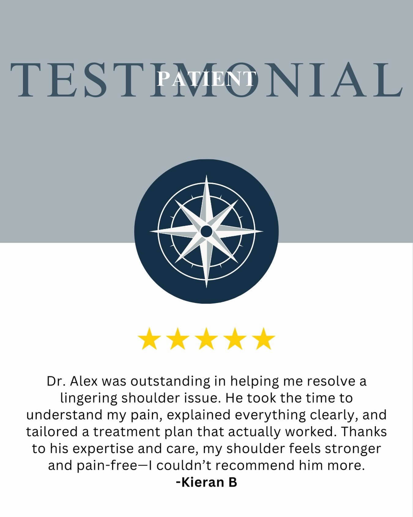 Testimonial Tuesday from our Babylon Location!
Babylon is off to a hot start!
Listening, educating, and delivering results.
At Compass, we take the time to understand each patient’s needs and create treatment plans that truly work.
We’re grateful for the trust!
#compasspt #physicaltherapy #testimonialtuesday