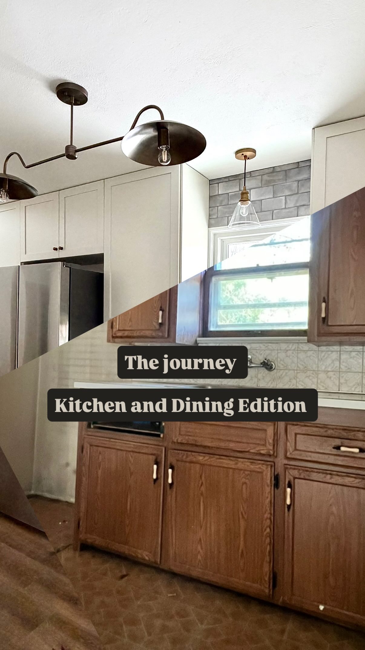 The journeyyyy from Day 1. Walking you through how it went down!
Kitchen and Dining edition
