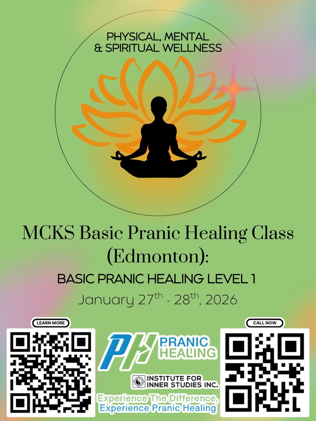 MCKS Basic Pranic Healing Class (Edmonton):
Course Dates: 27th and 28th January 2026 (9am to 6pm)
Venue: 172 Hemingway road NW, Edmonton, T6M 2Y8
Instructor: Sudheer Harikant
Contact: Sudheerharikant@gmail.com, 780-709-7503
Course fees: NEW: CAD 441.00 (including GST), REVIEW: $183.75 (including GST), contact instructor for available payment plan options
Details: Basic Pranic Healing Level 1 explains the structure of the energy body and chakra system. You will learn the basics of working with your energy aura, including learning to "scan" or feel the energy and much more.
#PranicHealing is a simple & comprehensive system of natural healing techniques that accelerate the body’s natural healing process.
• #SpiritualHealing
• #RadiateHealing
• #ManifestProsperity
• #MeditationHealing
🌐www.pranichealingalberta.org
📱Edmonton: Sudheer 780-709-7503 or David 780-982-1809
📱Calgary: Allison 403-891-3035
#EnergyHealing #ChakraHealing #InnerPeace #HolisticWellness #HealingEnergy #WellnessJourney #EnergyClearing #HealingFromWithin