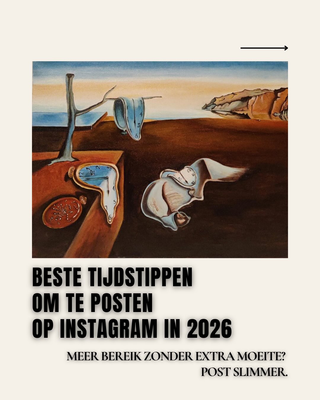 Wanneer je post op Instagram maakt wél degelijk verschil! 🤓
Instagram toont je post eerst aan een kleine testgroep van je volgers…
Krijgt die snel likes, reacties, saves of shares?
Dan ziet het algoritme: “Deze content is interessant” en wordt je post verder gepusht!
Daarom is timing belangrijk.
De tijdsblokken in deze carrousel zijn gebaseerd op analyses van miljoenen posts wereldwijd en tonen wanneer gebruikers gemiddeld het meest actief zijn.
Gebruik ze als sterke basis,
👉🏻 finetune daarna met je eigen Instagram statistieken, want elke doelgroep is anders.
Slim posten = meer bereik zonder meer werk.
Opslaan voor later? ☑️