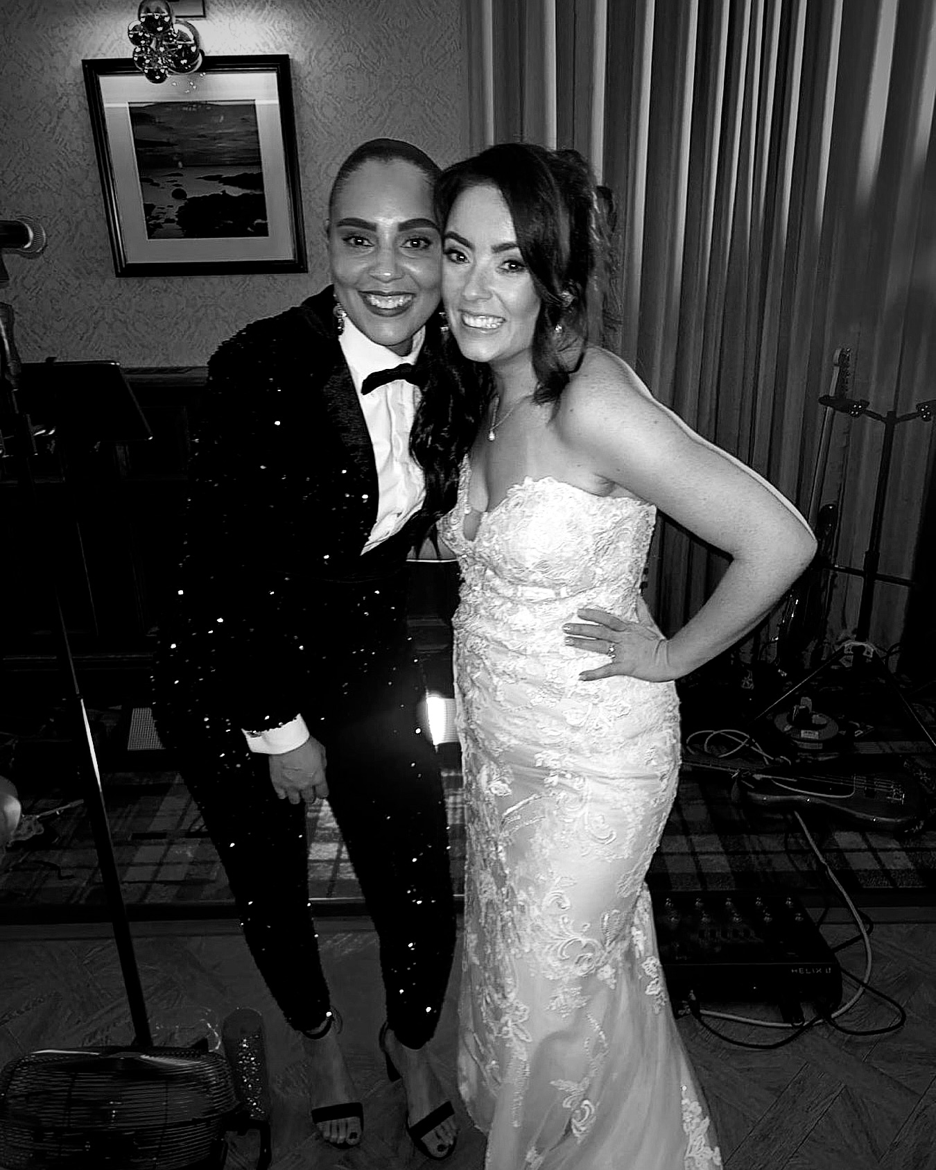 The beautiful Ashely with our own Heather at The Busby Hotel - Saturday 15th November 2025