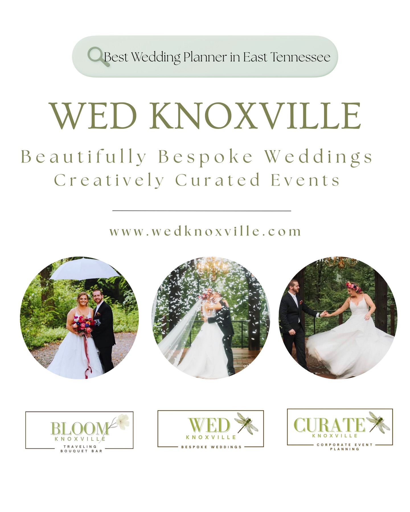 Weddings > Wed Knoxville- Beautifully Bespoke Weddings
Corporate Events> Curate Knoxville- Creatively Curated Events
Specialty Experiences> Bloom Knoxville-Mobile Bouquet Bar
Come on in and let’s chat.
DM: >>> Slide on in
CALL or TEXT: 865.410.2096 >>>We promise, we’re real, no AI here.
EMAIL: misty@wedknoxville.com>>> Share the details and we will take it from there.
WEBSITE: www.wedknoxville.com >>>Fill out that fast and easy contact form.
Whatever your preferred method of connecting, we are ready for you.
#wedknoxville #smokymountainweddingplanner #knoxvilleweddingcoordinator #knoxvilledayofcoordinator #smokymountainmicrowedding