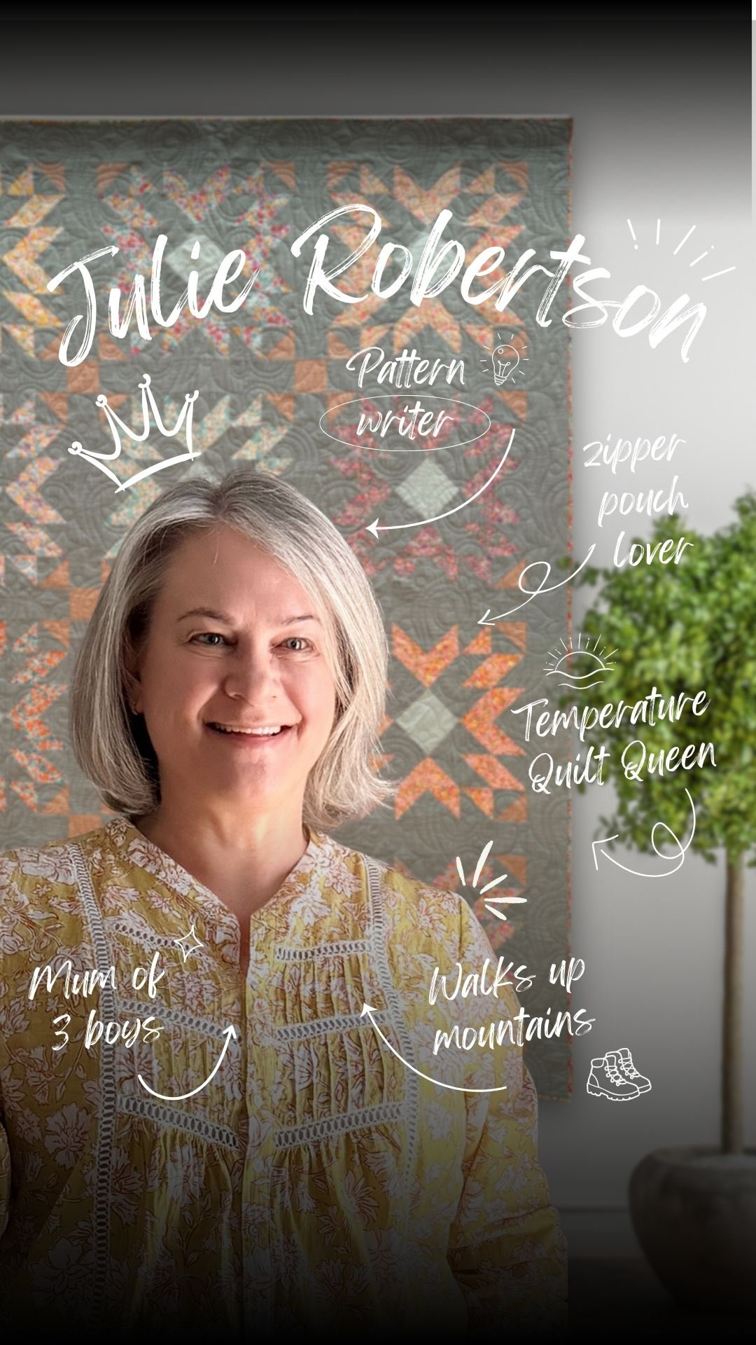 Hi friends! There’s a few new faces around here, and honestly, I really need to update the photo of me pinned to my feed. It’s a New Year, so let’s do some introductions.
I’m Julie, the owner of Sublime Stitchery. I’ve just started a new sewing community where we’ve kicked off our 2026 temperature quilts - but it’s very much a space for any sewer, at any stage.
I love a good zipper pouch and I’m slowly working my way toward a series of beginner-friendly zipper pouch patterns (because zips don’t need to be scary).
I’m a wife to my ever-loving husband Steve - bless him - and mum to our three boys. In a couple of years I’ll be the shortest in the house… again.
We love walking up our nearby mountain (it sounds impressive, but it’s really not that high).
Fun facts you probably didn’t know about me:
💛 I played squash to a pretty high level. I’ll never be as good as my sister 🙄, but I was rarely beaten.
💛 We’re old parents - I turned 39 one month before our first boy was born 😱.
💛 I’m well-travelled - spent five years living, working and travelling while based in the UK.
💛 I’ve had two careers - a nurse and an architect. I’m never surprised when an architect falls in love with quilting.
Stick around - there’s more to discover along the way!
#meandsublimestitchery #sublimestitchery #introductions #2026