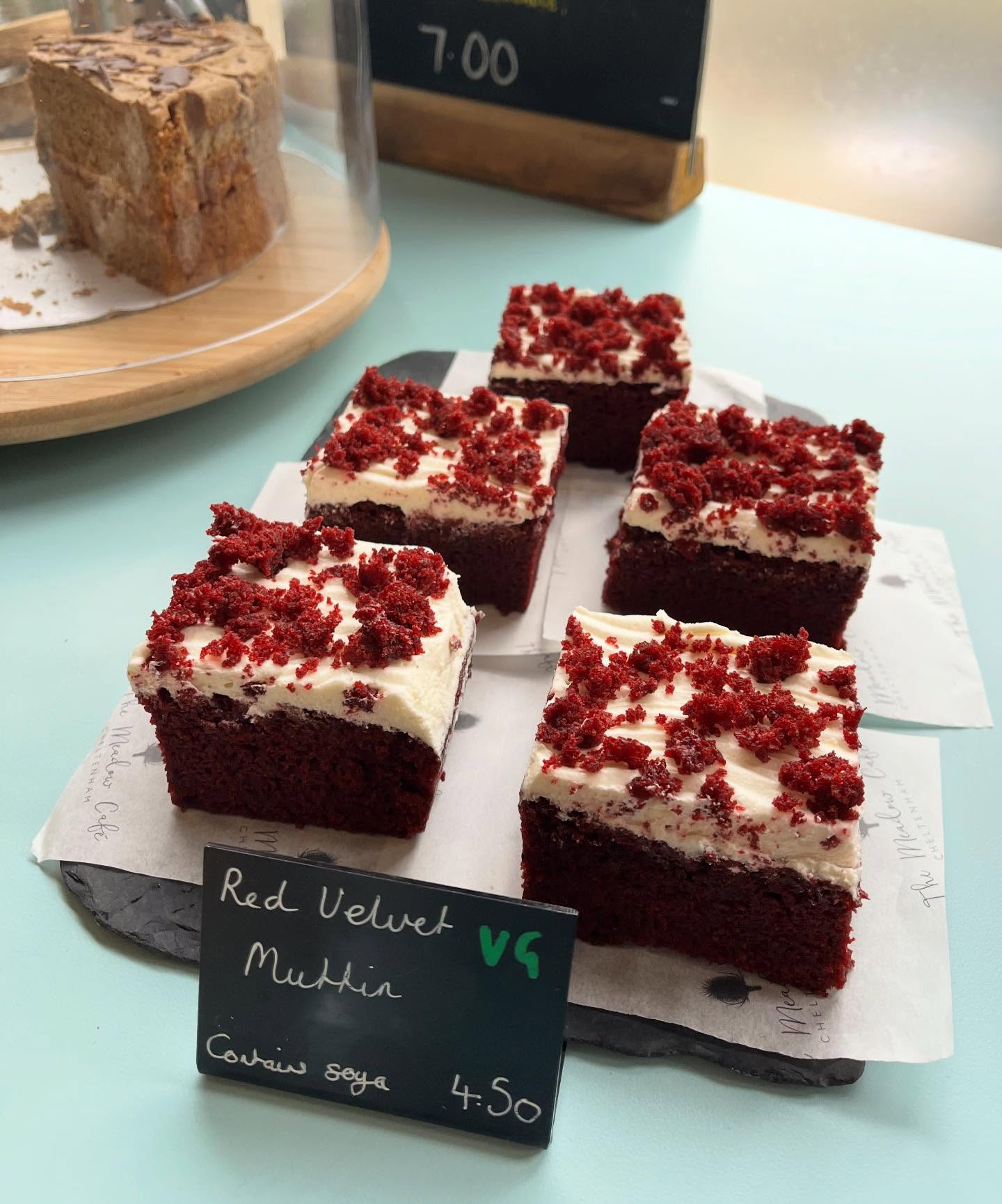 A little something for everyone 🍰 We offer a changing selection of cakes each day, including a variety of vegan cakes baked locally! 🌱
Be sure to pop by on your next dog walk and see what we have on offer today! ☕️🧁
#themeadowcafe #themeadowcafechelt #vegancakes #coffeeandcake #cheltenhambusiness