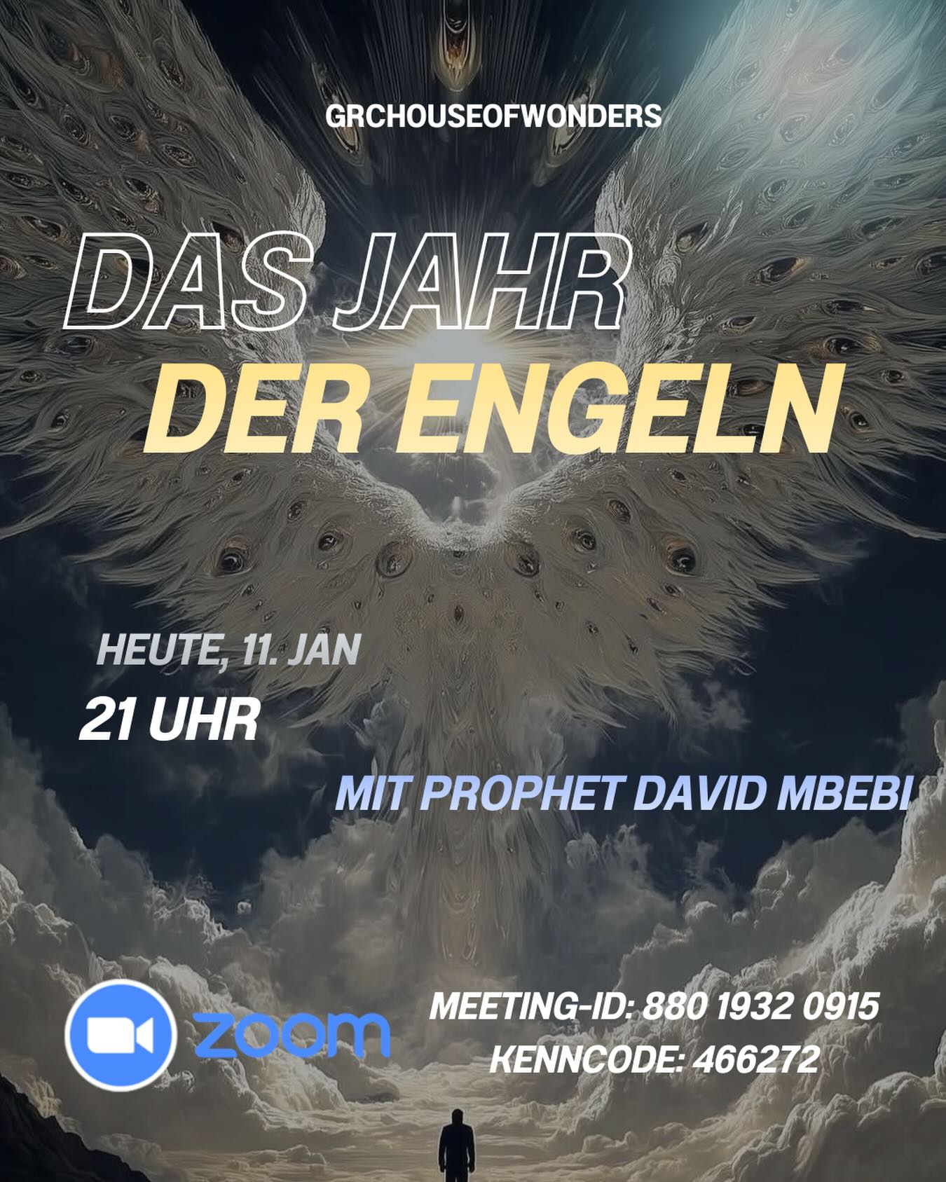 🛑DAS JAHR DER ENGELN
👉*HEUTE UM 21 UHR*
https://us06web.zoom.us/j/88019320915?pwd=E1pzmdYIoeEpE1PGSBV2A3iqlt7mp8.1
Meeting-ID: 880 1932 0915
Kenncode: 466272