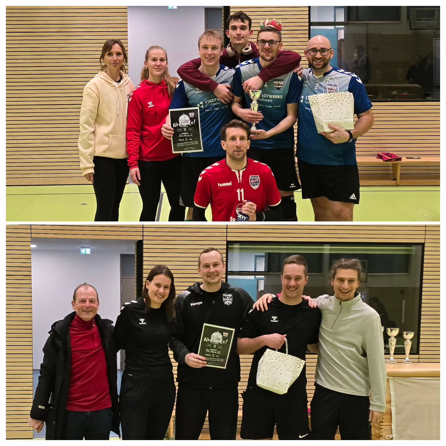 +++ Neujahrsturnier +++
Mit einem zweiten, achten und neunten Platz haben drei Hanse Teams das neue Jahr eingeläutet. Wichtige BFS Punkte für den VMV Mixed Pokal konnten errungen werden.
@hannessroeb wurde zudem noch Mr. Molten 2026.
#bschanse #mixedvolleyball #volleyballingreifswald #volleyballgreifswald #Turnier