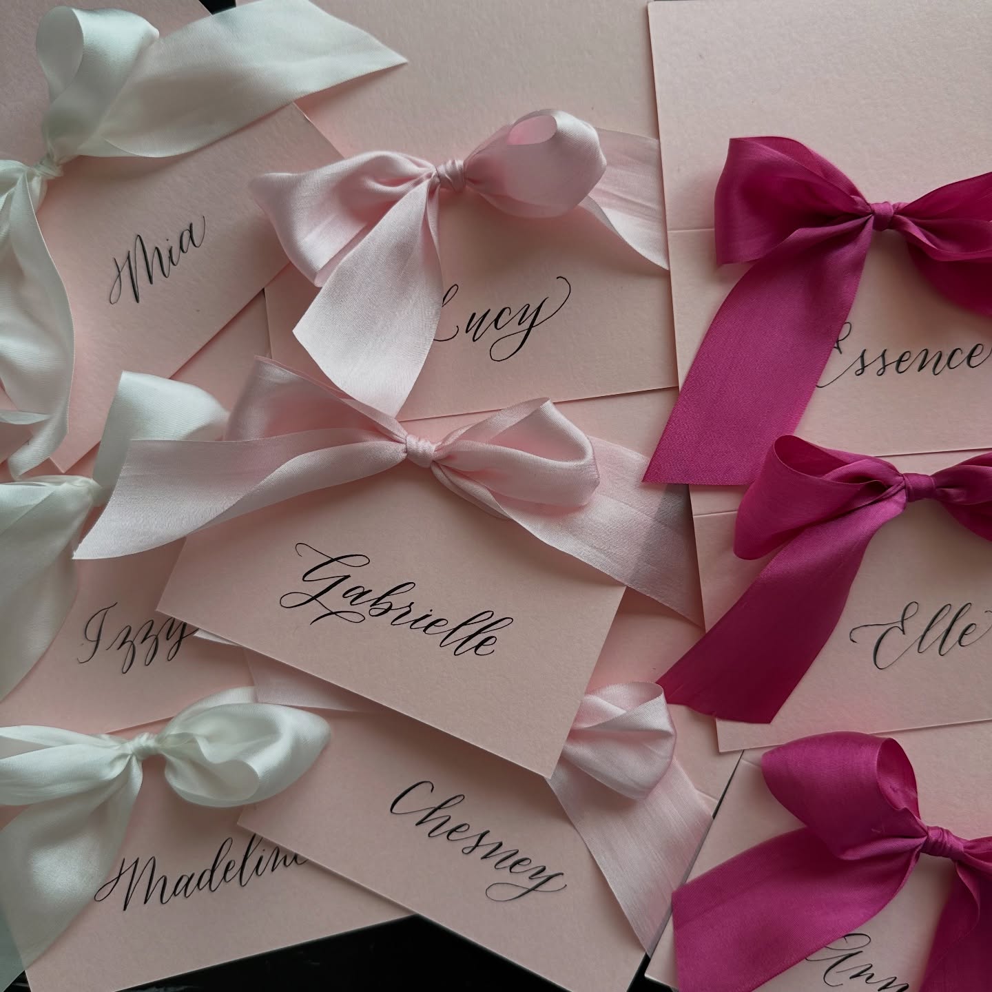 Already looking to Valentine’s Day 💕
Thick blush pink cardstock with hand tied 100% silk ribbon for those who enjoy the little luxuries
Get them in time, order now!
Long Island calligraphy, Long Island calligrapher, Valentine’s Day stationary, Galentine’s Day