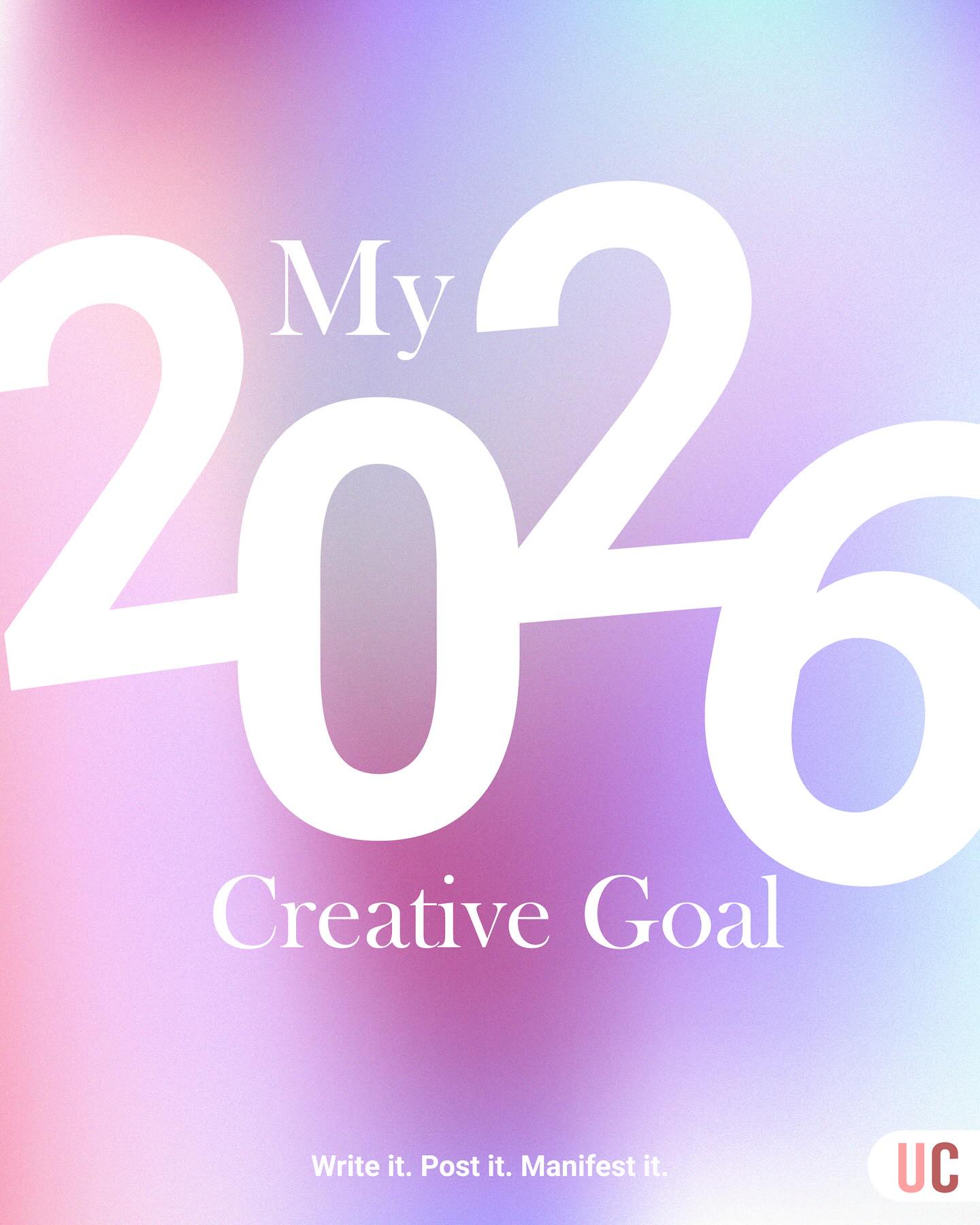 Share your 2026 creative goal on your story and tag us.Let’s manifest together ✨
