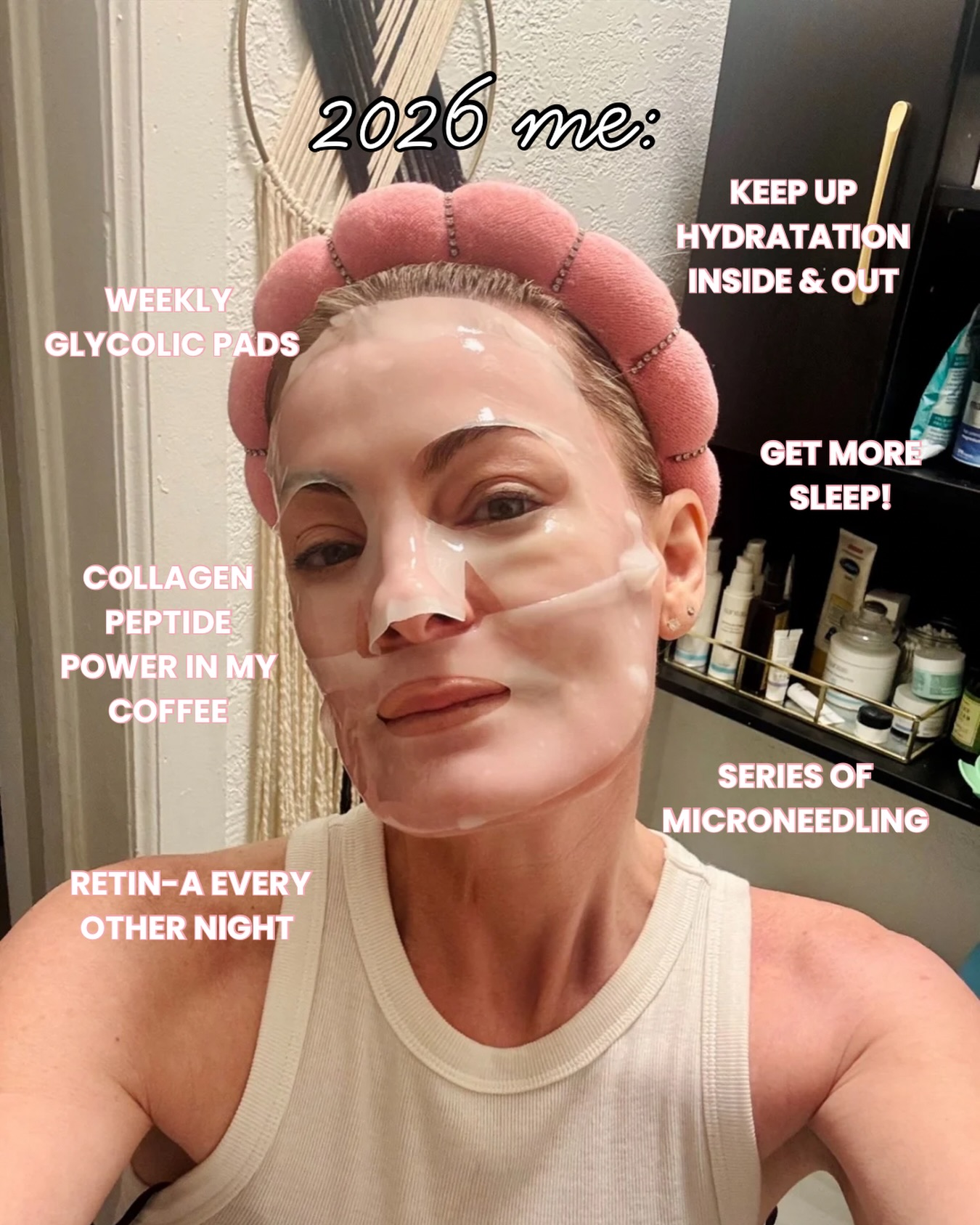 2026 ins:
- weekly glycolic pads from @sanitas_skincare ๐คฉ
- collagen in my coffee!
- retin a
- microneedling series with our salmon DNA add on
- more sleep & hydration!
What are your ins this year?
#skincare #esthetician #denveresthetician #denvermedspa