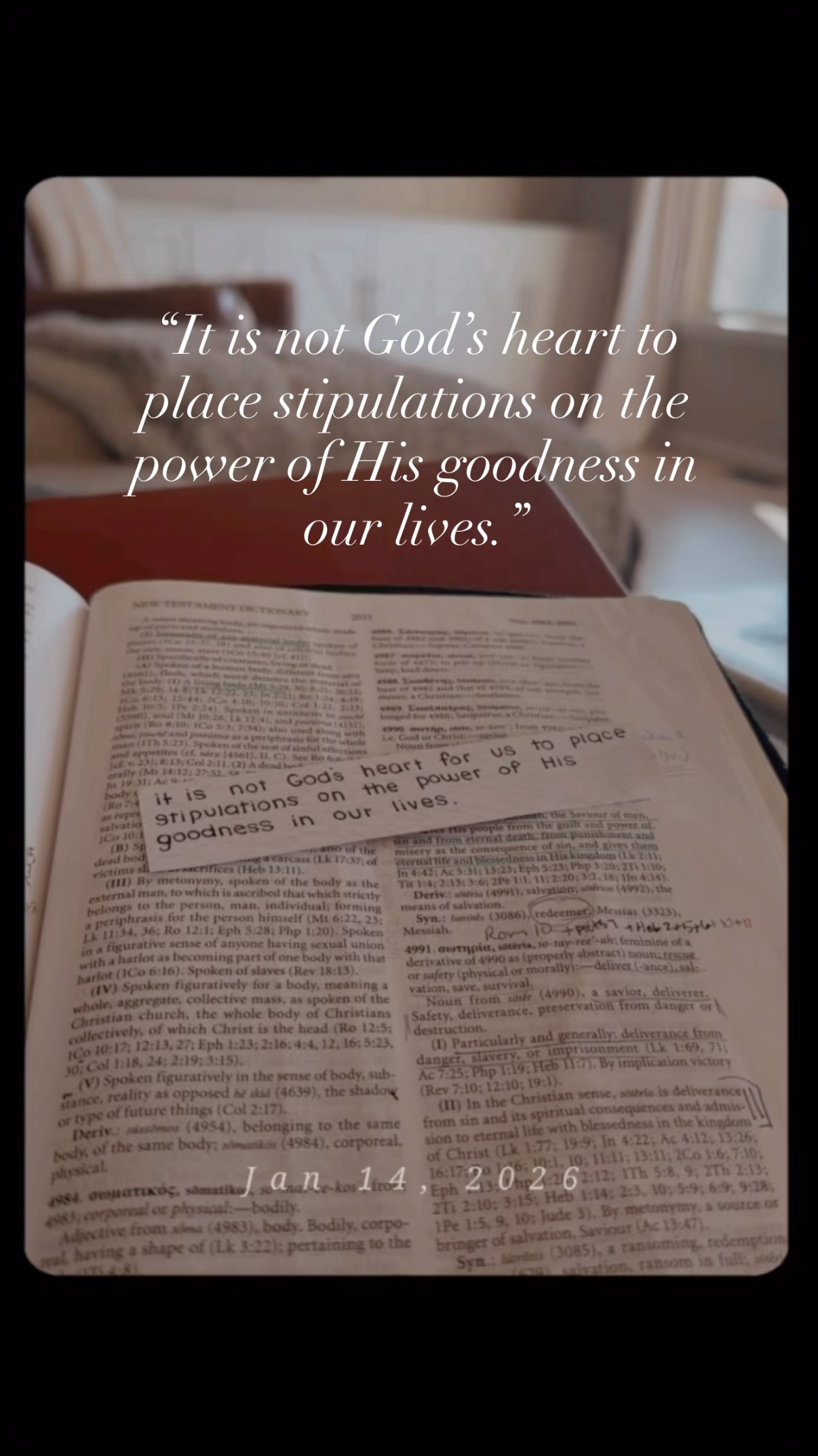 I cried today. Pulling back the veil into my day today.
It might be silly, but I think God still cares.
The third house that we liked fell through. An offer was accepted on it. See, I’ve always wanted to live on some land and have a Mountain View. And this home needed a lot of work, but we were willing to do it. My heart loved that baby house, but God knows.
As I cried before the Lord I realized a couple of things:
1. Each closed door has prepared us for what’s to come. We have a great agent, made some updates to our current home and have found a wonderful contractor that we adore for our future home. The no’s have given us the time needed to prep for when God does open a door.
2. We know what we want. The process has given me time to think with God about who I am, who we are, and what we want. I’ve always had a tender spot for restoring or renovating old homes and a dream to build our own home either through renovation or from scratch. I don’t need a huge space, a ranch with an office and main bedroom. I would love land and a Mountain View, a place to our family and ducks — and EQUALLY IMPORTANT is being able to be a blessing to others, both through our finances and by creating a guest space on our property for people to come and be blessed. A safe place to meet with Jesus, spend time with friends, to write books, and record podcasts all in an inspiring environment that feels like a retreat. Our gift to others.
In tears I wrote this in my journal. Knowing that God cares even about this. And overwhelmingly full of gratitude for where He has us right now.
As I Hugged my daughter in the kitchen, I opened the trash can and this note was on top.
It reminded me of how good God is, how we can ridiculously DREAM and that He is a God who still did miracles today.
I’m going to post this to remember this day. Someday I’ll look back and be thankful for every closed door, reminding myself once again of His goodness.
My faith was encouraged by a note in the trash… only God. And thanks @grace_klusacek for the reminder.