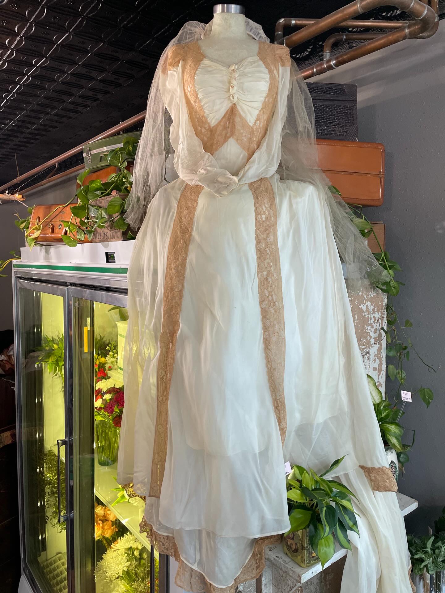 Finally found the perfect spot for one of our vintage wedding dresses😍
Want to help us name her???
👇Drop you best vintage bride name in the comments
@chippewavalleyfloral #vintagedress #beautifulbride #vintagestyle