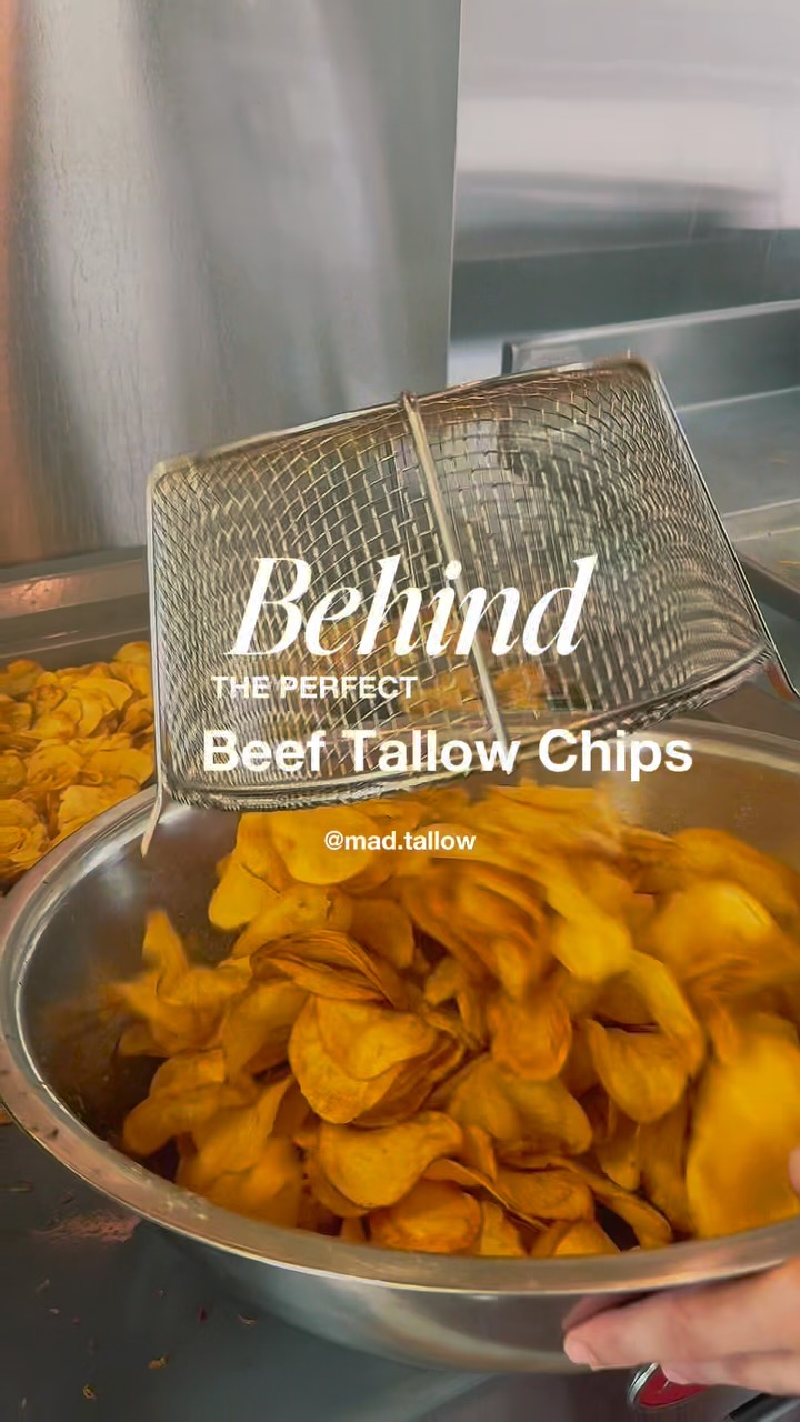 Small batch, hand crafted to perfection using 100% grassfed beef tallow🤌🏻 #madtallow #beeftallow #beeftallowchips #texasmade