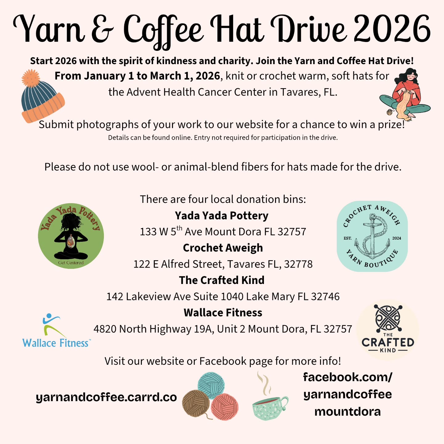 Starting the year off strong!! 💪
My local yarn enthusiast group #yarnandcoffeemountdora is doing a hat drive to benefit the Advent Health Cancer Center here in Tavares. We are collecting adult-sized handmade hats until March 1. I have finished 3 knit hats so far!! I'm having so much fun practicing new skills!!
The patterns are The Sunset Hat by Emily Dormier, The Quick Ombré Hat also by Emily Dormier, and the City Walk Hat by Celeste Knitwear
The first two hats are made with I Love This Cotton! And the third is Cascade Yarns Pandamonium
#knitting #handknit #knithat #charity
