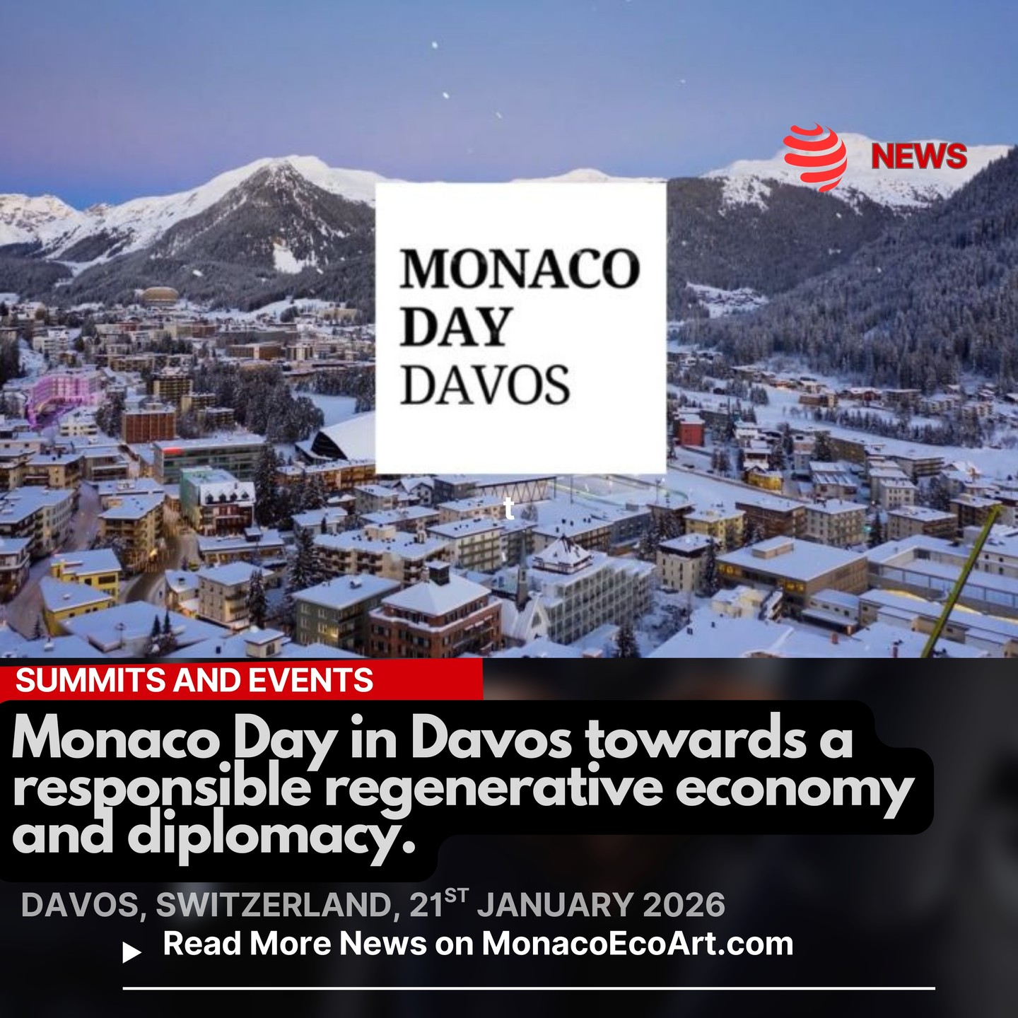 ✒🇲🇨 MONACŒCOART®
🌐📊SUMMITS AND EVENTS
🇬🇧🇺🇸 Monaco Day in Davos towards a responsible regenerative economy and diplomacy.
🇫🇷Monaco Day in Davos pour une économie et une diplomatie régénératrices et responsables.
🇮🇹 Monaco Day in Davos verso un'economia e diplomazia rigenerativa e responsabile.
🇪🇸Monaco Day in Davos hacia una economía y una diplomacia regenerativa y responsable.
Read the full text of the article at: www.monacoecoart.com
#biodiversity #climate #sustainability #diplomacy #innovation #future #economy #governance #business #technology #pollution #international #decision #makers #summit #change #geopolitics #ArtificialIntelligence #cooperation #relations #leaders #intellectual #collaboration 📸 © @worldeconomicforum @fondationprincealbert2 @gvt_monaco - Contents and Layout: © MonacoEcoArt.com