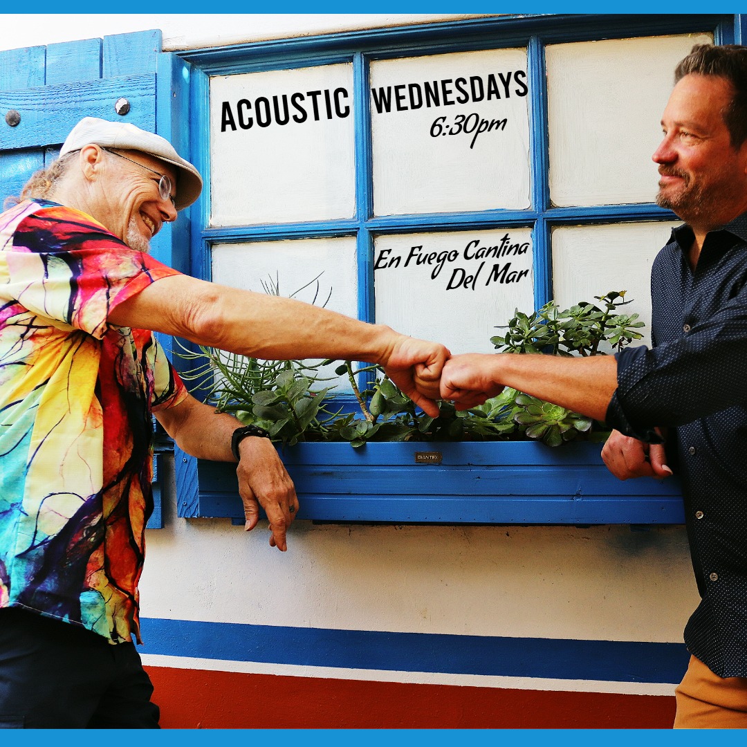 SOOOO happy to be BACK in ACTION in 2026. Acoustic Wednesdays kicks back in TONIGHT at En Fuego Cantina, and every Wednesday, with friends old and new, only the highest vibes, community, music, song, special guests, and what the Germans might call "Der Gemütlichkeit". Hope to see you tonight, or any one of these blessed Wednesdays. San Diego's longest running musical residency in effect!