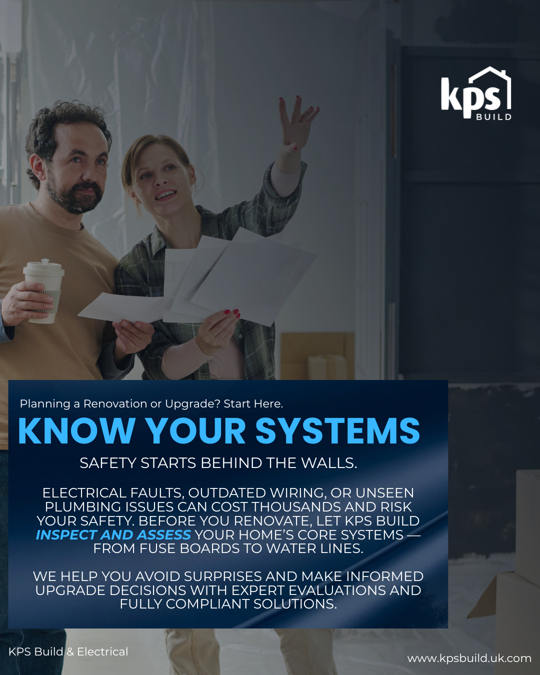 What you don’t see behind your walls can hurt your home – and your wallet 👀⚡
Electrical faults, old wiring, or hidden plumbing issues can turn a dream renovation into a safety risk and a money pit. Before you rip out a single wall, make sure your home’s core systems are sound and compliant.
At KPS Build & Electrical, our family-run team in West Sussex combines 50+ years of building, electrical and renovation experience to inspect everything from fuse boards to water lines – so you can upgrade with confidence, not guesswork 🛠️🏡
Planning a renovation, extension, loft conversion or new kitchen/bathroom? Let us assess what’s happening behind the walls first, then guide you on safe, smart improvements that protect your family and your investment ✅
Save this post before you start planning, and DM us to book a pre-renovation systems check or chat about your project ☕
#kpsbuild #electricalsafety #homerennovationuk #westSussexbuilder #loftconversion #kitchensandbathrooms #electricianuk #buildingandlandscaping #homesafetyfirst #propertyupgrade #renovationplanning #sussexhomes #tradesofinstagram