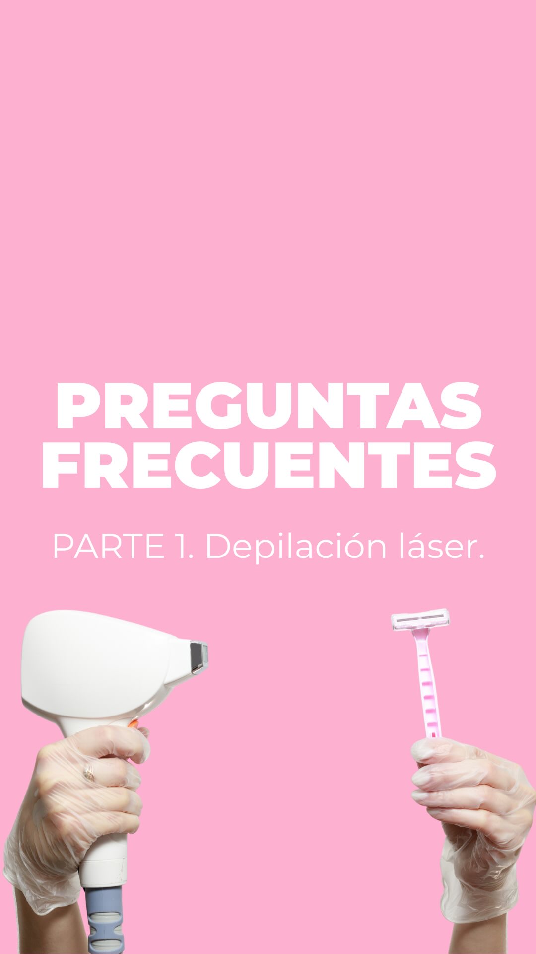 Parte 1 - Preguntas frecuentes sobre depilación láser💗
Queremos que conozcáis todos nuestros tratamientos, y uno de los más demandados es la #depilacionlaser , es importante saber que nuestro láser es médico y tiene unos resultados visibles desde la primera sesión.
¿Sabíais esto? 🤔