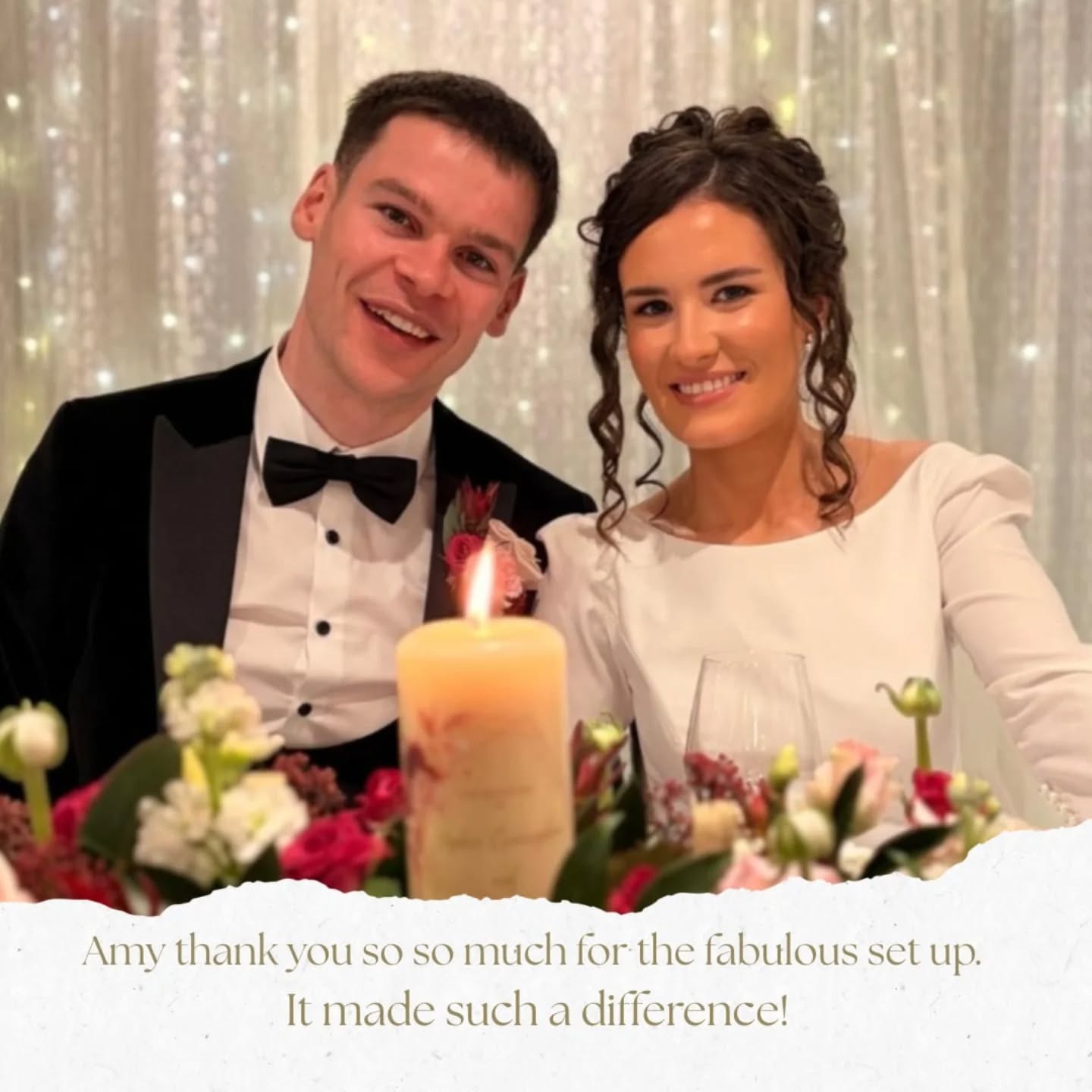 Kind words...
We are so grateful to each and every couple who chose us to decorate their wedding in 2025. A year jam packed full of fabulous decor & dream clients.